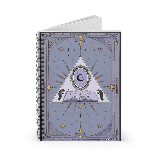 Gothicc Emporium Spiral Notebook - Ruled Line in black
