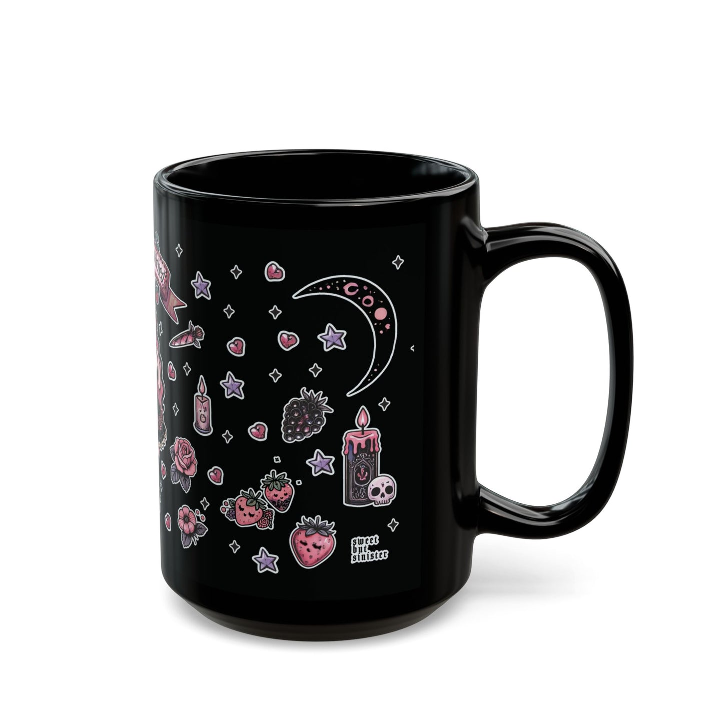 "Berry Bewitched" Black Mug (11oz, 15oz)