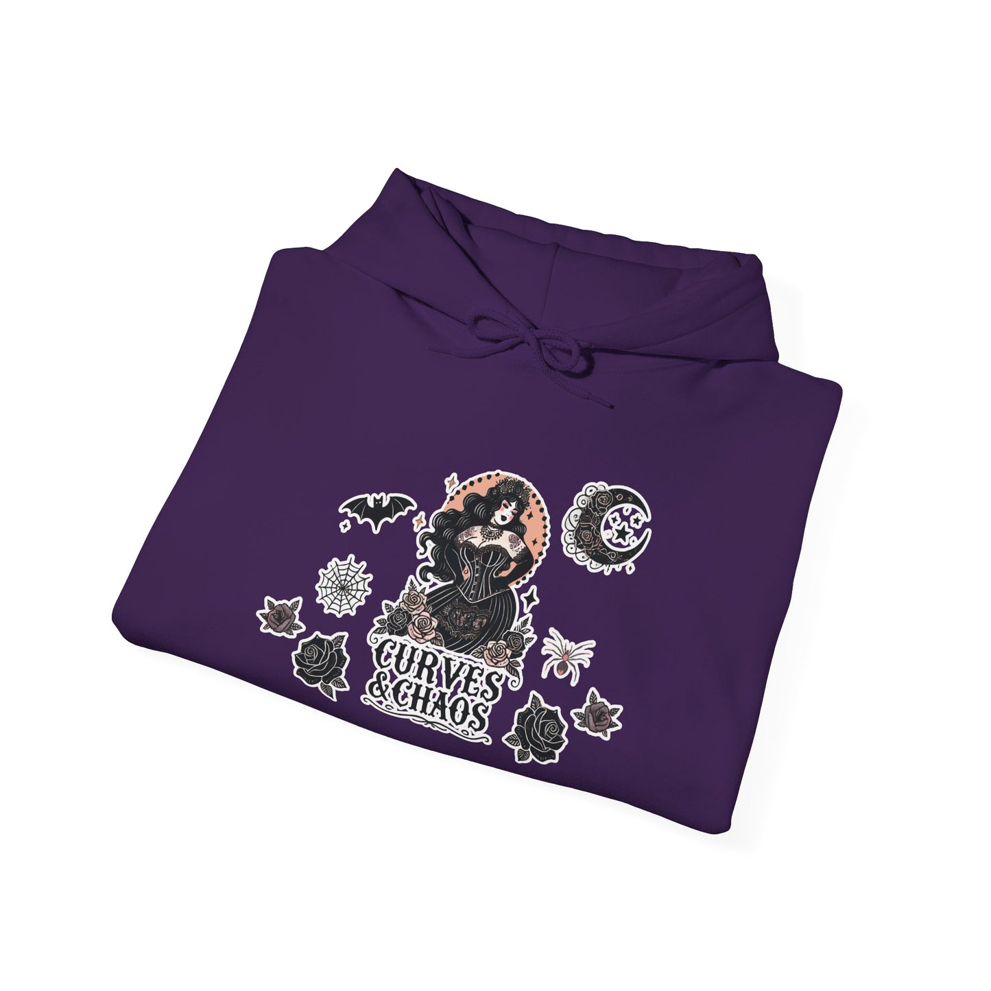 "Curves&Chaos" Unisex Heavy Blend™ Hooded Sweatshirt