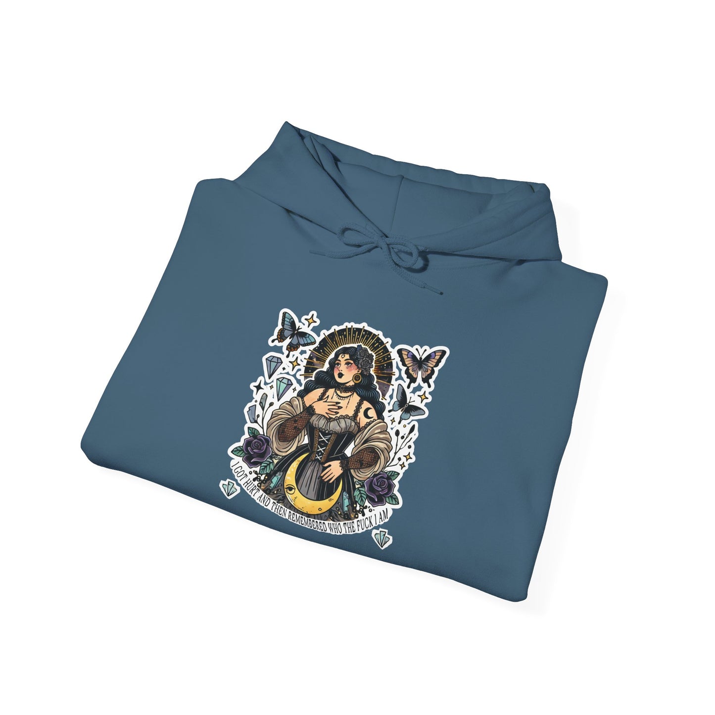 "I Remembered Who TF I Am" Unisex Heavy Blend™ Hooded Sweatshirt
