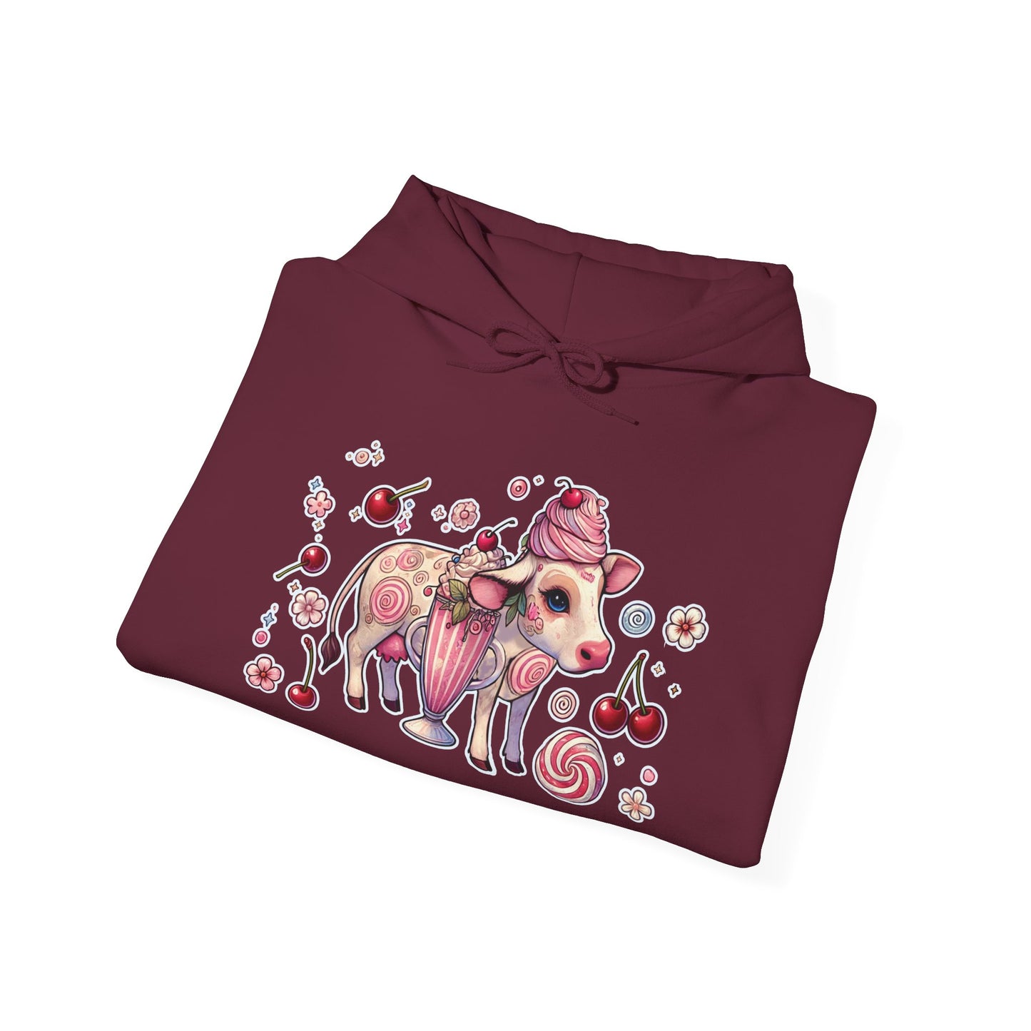 ππ"Milkshake Cowβ Unisex Heavy Blendβ’ Hooded Sweatshirt β sweet, thick, and unapologetically mooo-dy πππ€β¨