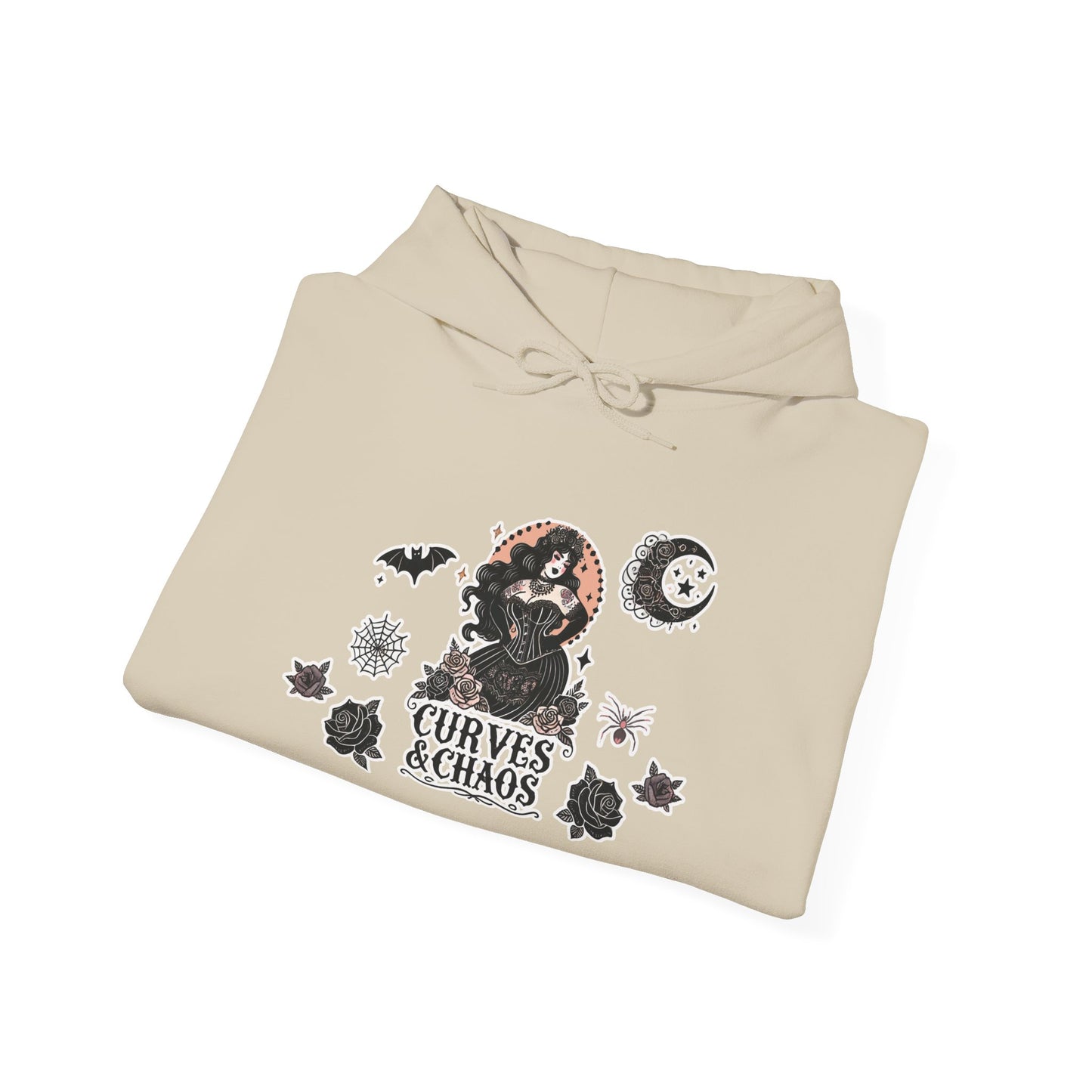 "Curves&Chaos" Unisex Heavy Blend™ Hooded Sweatshirt