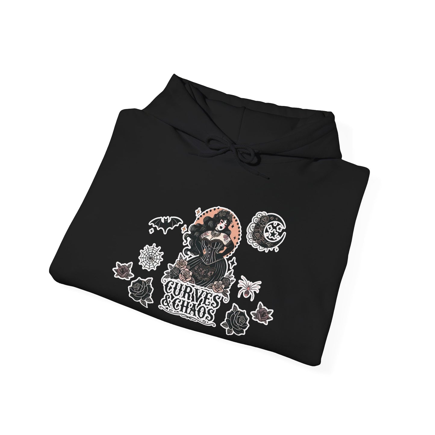 "Curves&Chaos" Unisex Heavy Blend™ Hooded Sweatshirt