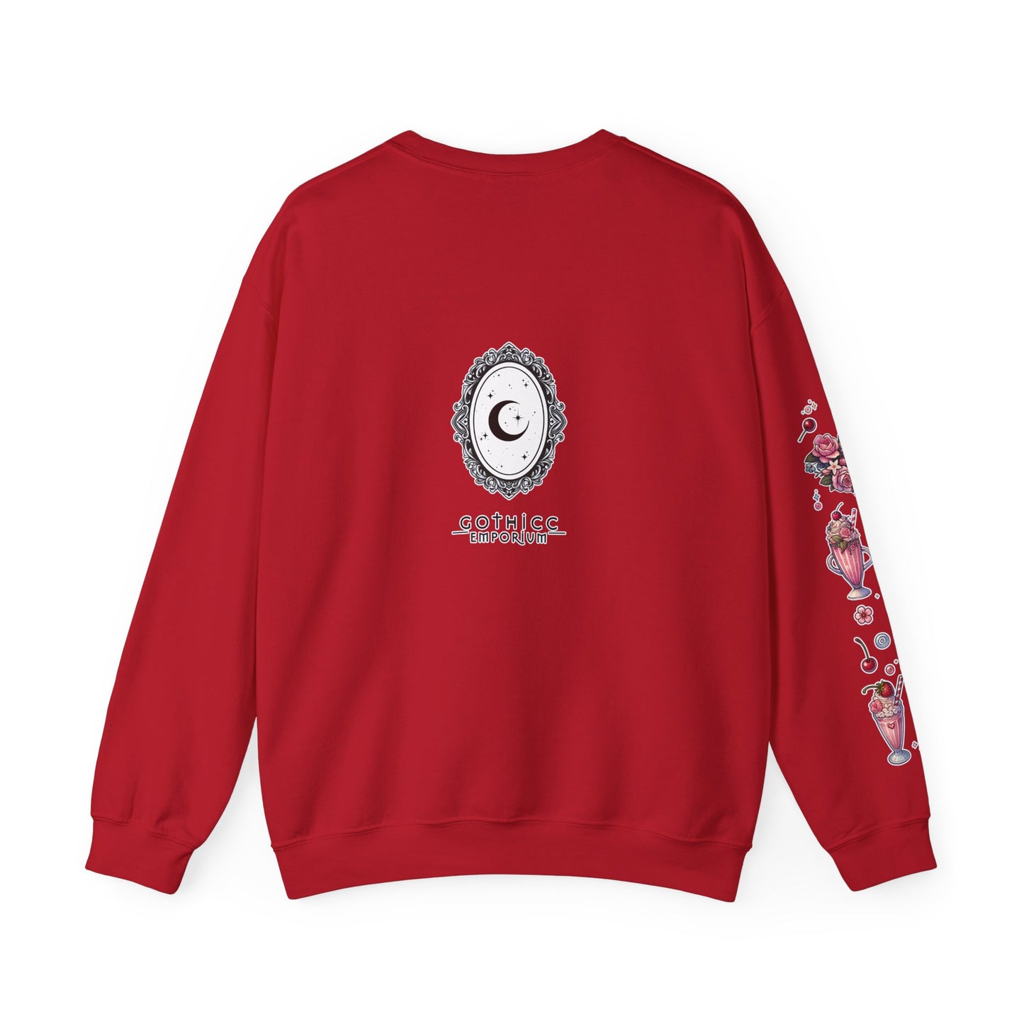 “Milkshake Cow” Unisex Heavy Blend™ Crewneck Sweatshirt — thick-cut comfort with dairy-core drip 🐄🥤🖤✨