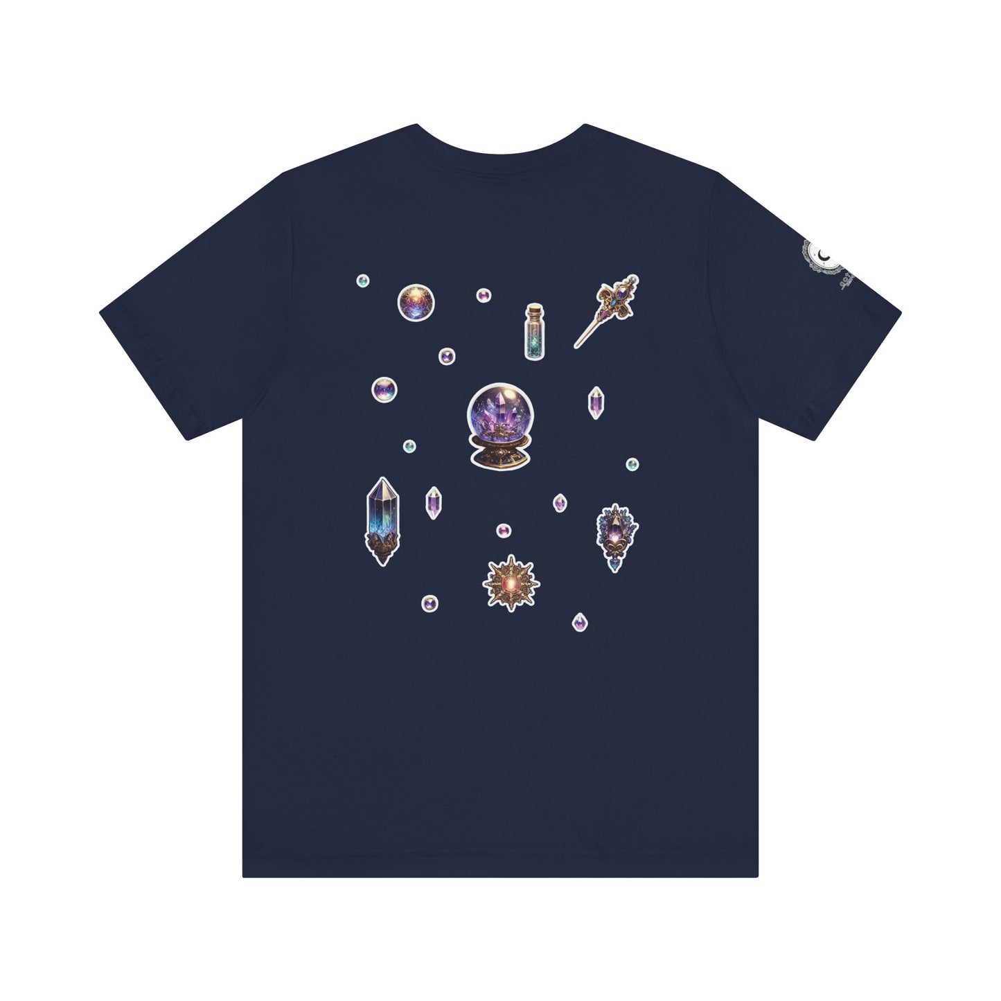 “Crystal Gem” Unisex Jersey Short Sleeve Tee — smooth, sharp, and charged with cosmic energy 💎🌌🖤