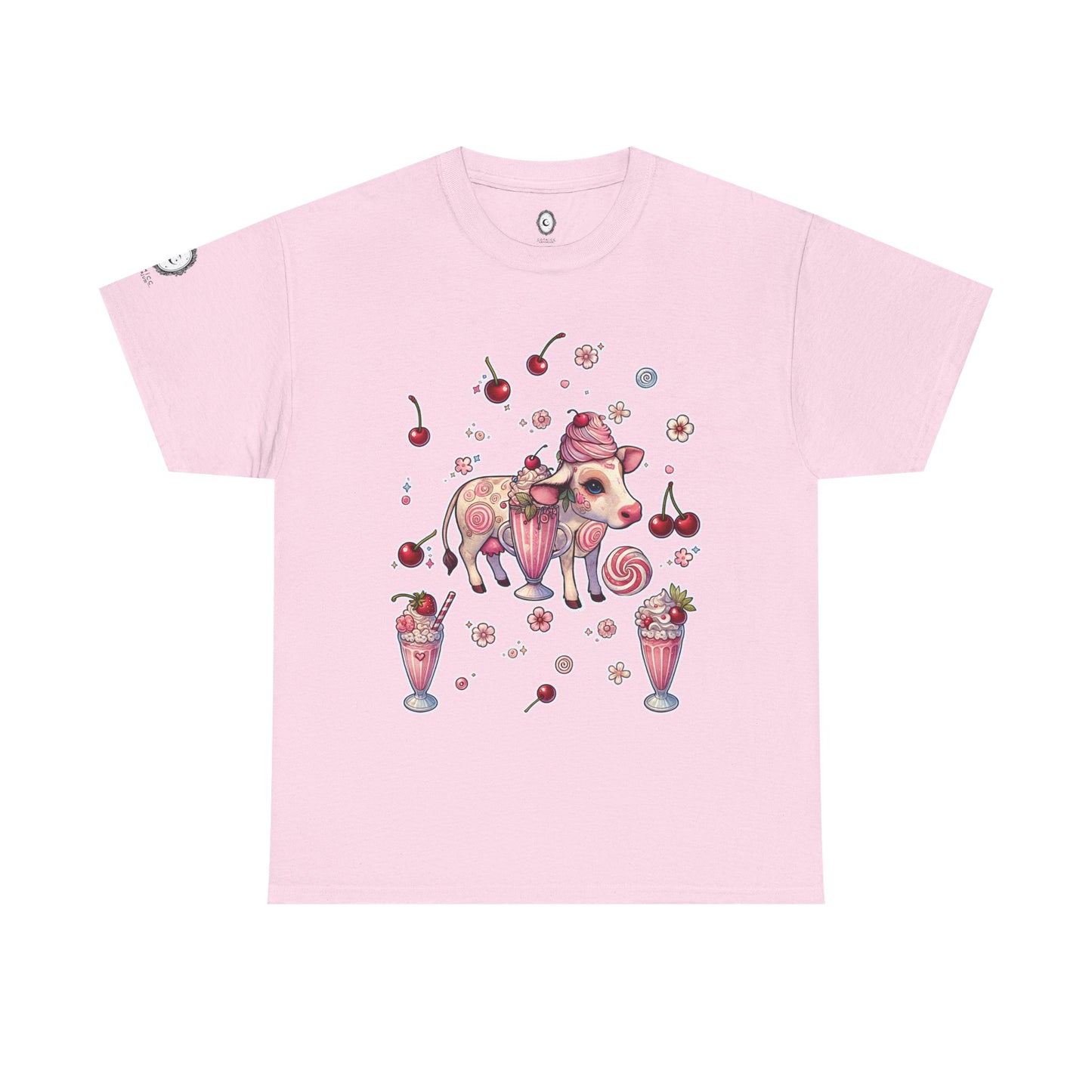 "Strawberry Milkshake" Unisex Heavy Cotton Tee