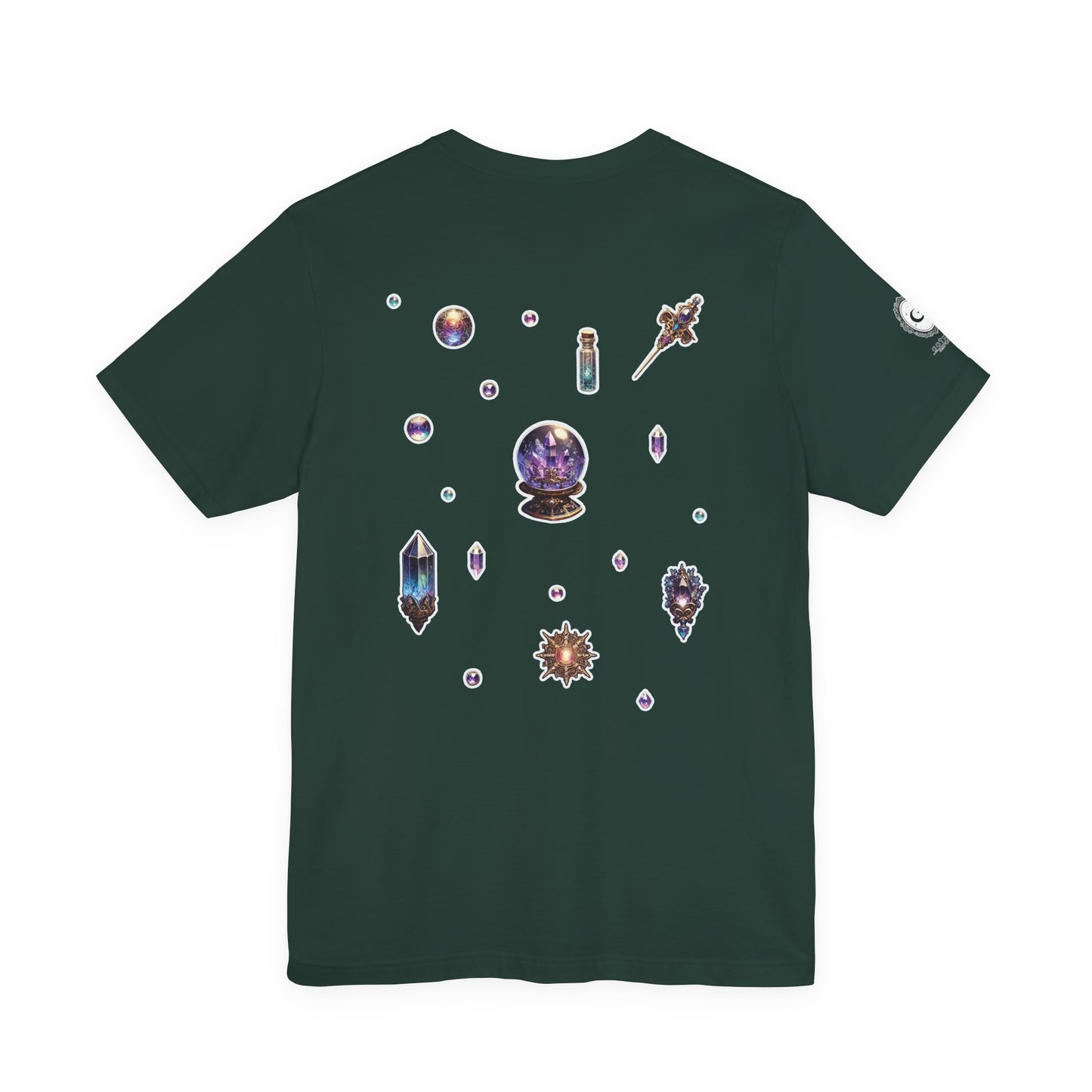 “Crystal Gem” Unisex Jersey Short Sleeve Tee — smooth, sharp, and charged with cosmic energy 💎🌌🖤