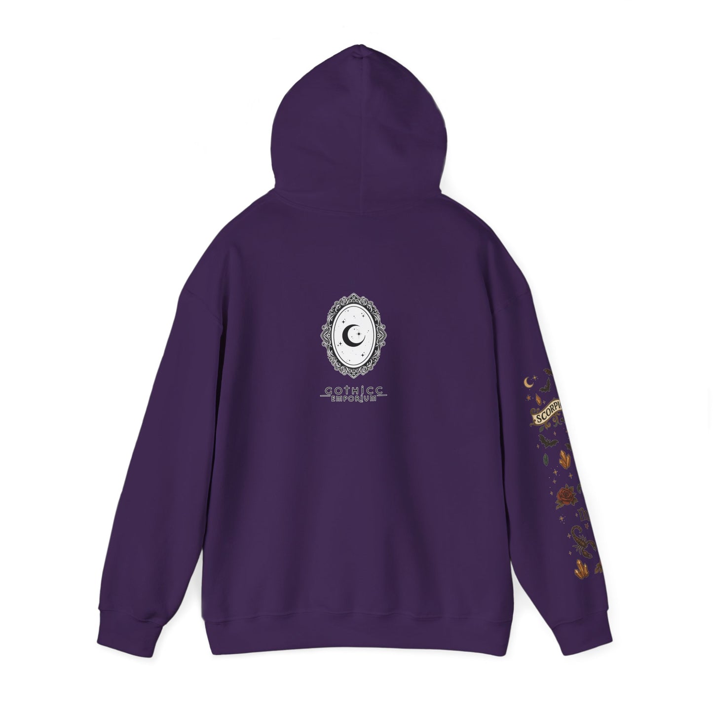 “Scorpio” Unisex Heavy Blend™ Hooded Sweatshirt — magnetic, mysterious, and deadly chic ♏🖤🦂