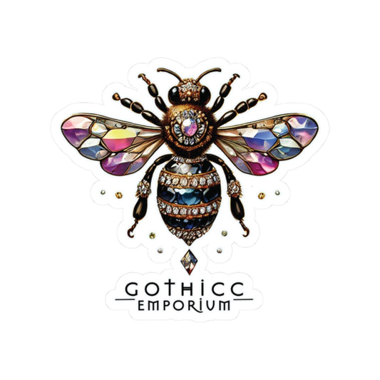 🐝 “BEEJEWEL” Kiss-Cut Sticker — sweet sting with sparkle 🖤💎🍯