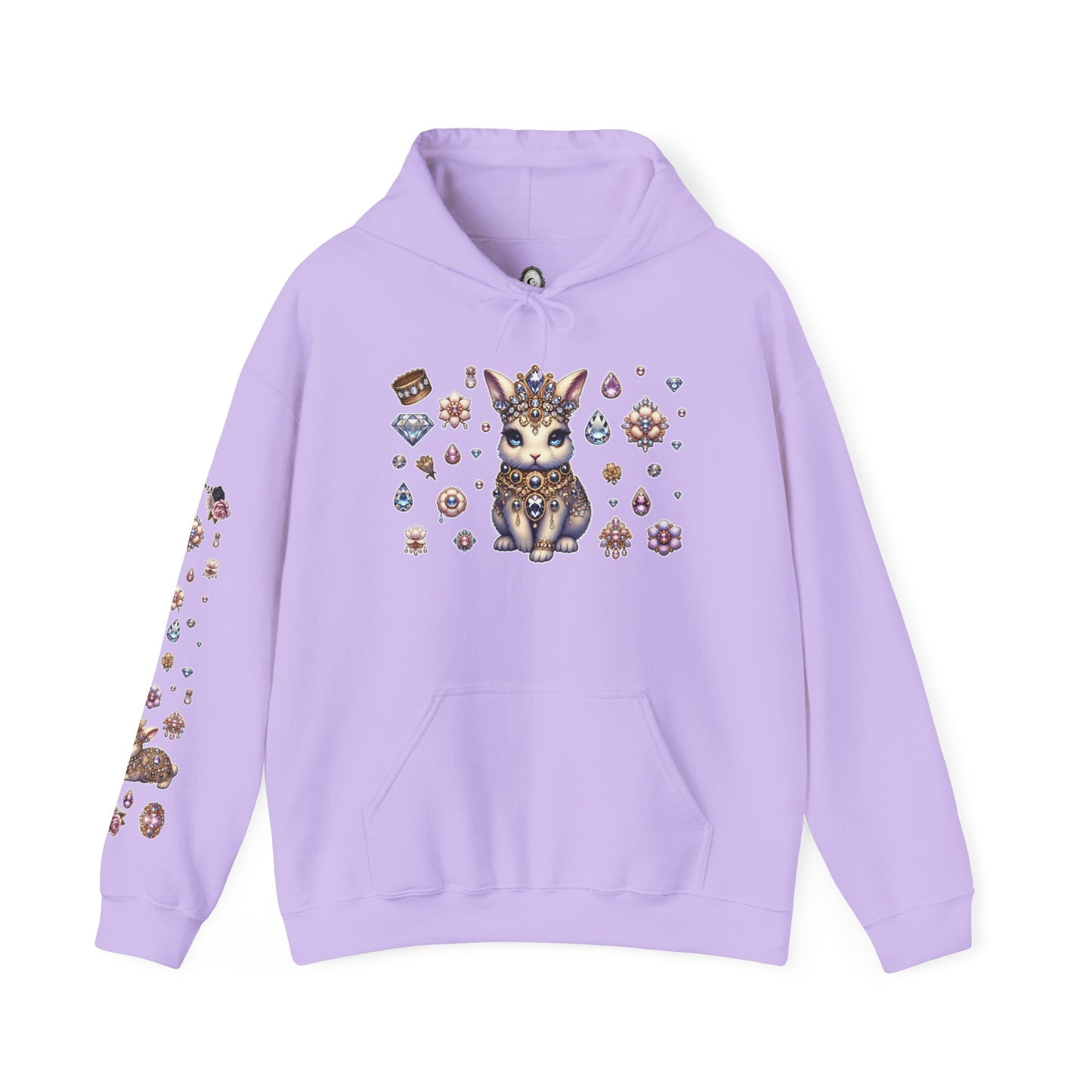 "Jeweled Bunny" Unisex Heavy Blend™ Hooded Sweatshirt