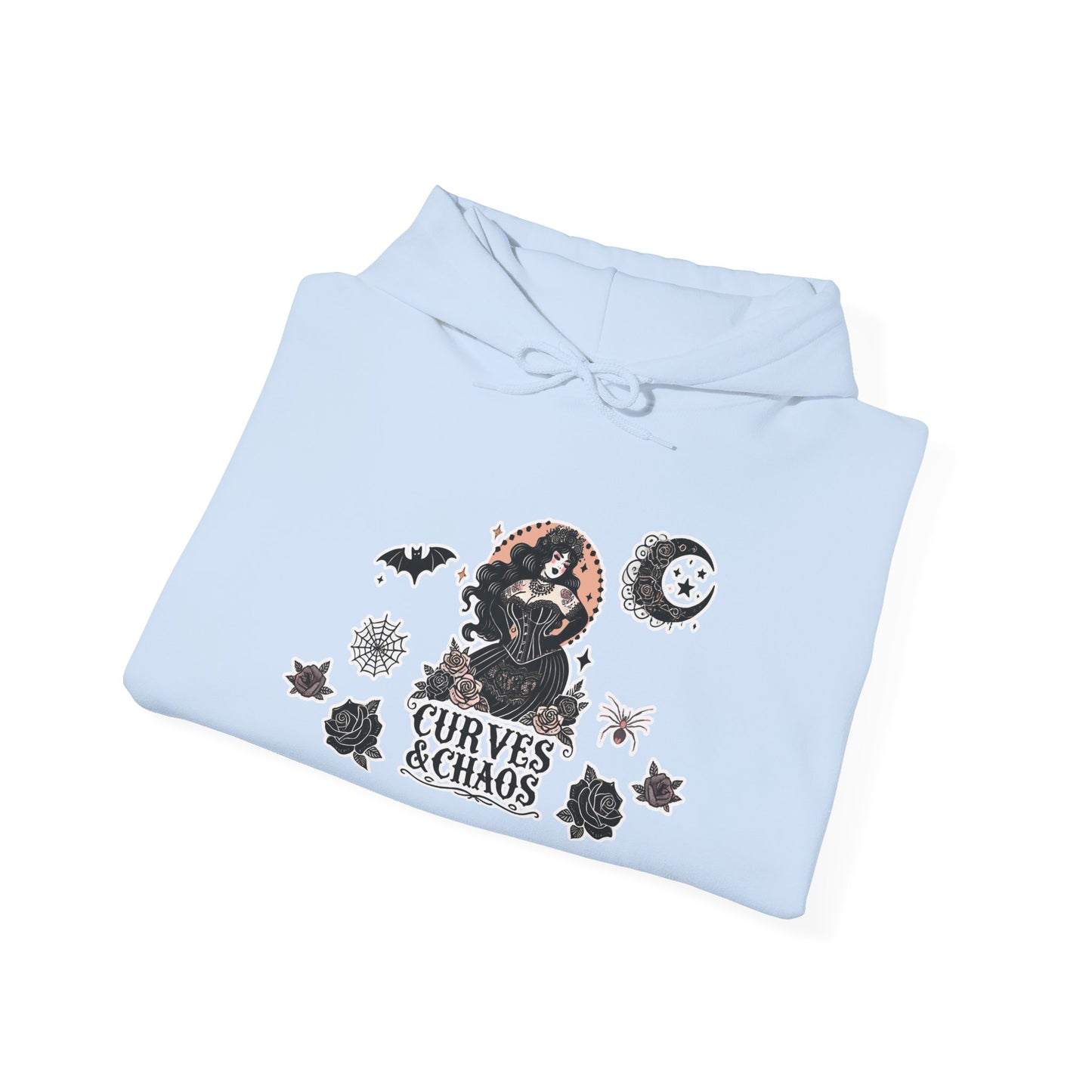 "Curves&Chaos" Unisex Heavy Blend™ Hooded Sweatshirt