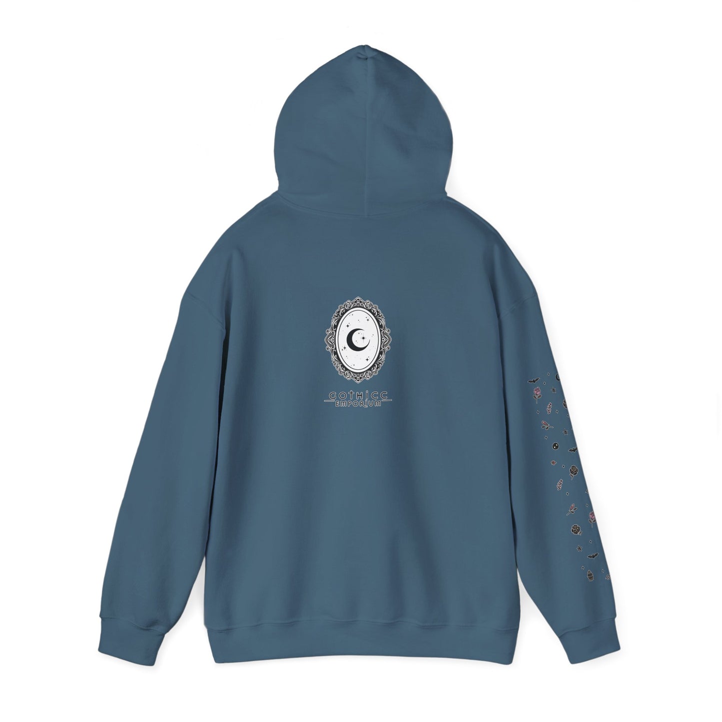 🔮“Thicc Witchyy” Unisex Heavy Blend™ Hooded Sweatshirt — curvy, cursed, and casting chaos 🖤🕯️🌙✨