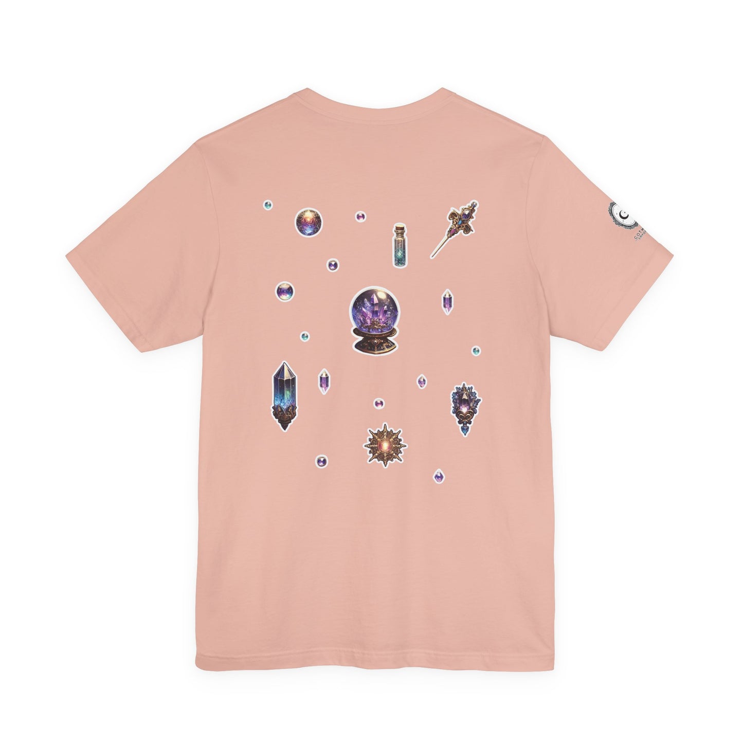 “Crystal Gem” Unisex Jersey Short Sleeve Tee — smooth, sharp, and charged with cosmic energy 💎🌌🖤