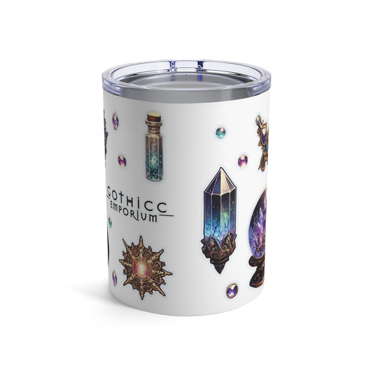 “Crystal Gem” Tumbler – 10oz — radiant, resilient, and ready to recharge 💎☕🌌🖤