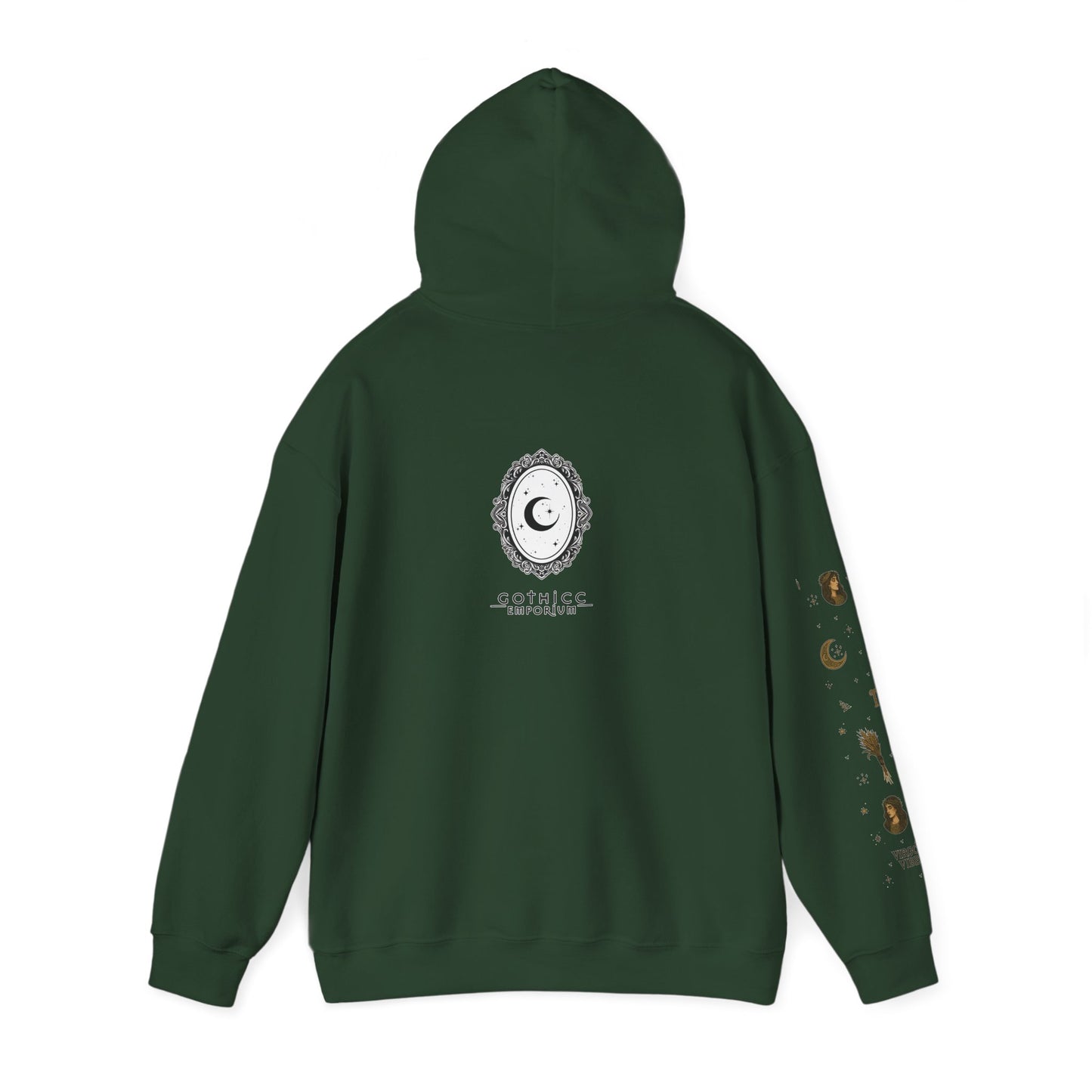 “Virgo” Unisex Heavy Blend™ Hooded Sweatshirt — organized, observant, and witchy in the best way ♍🖤✨
