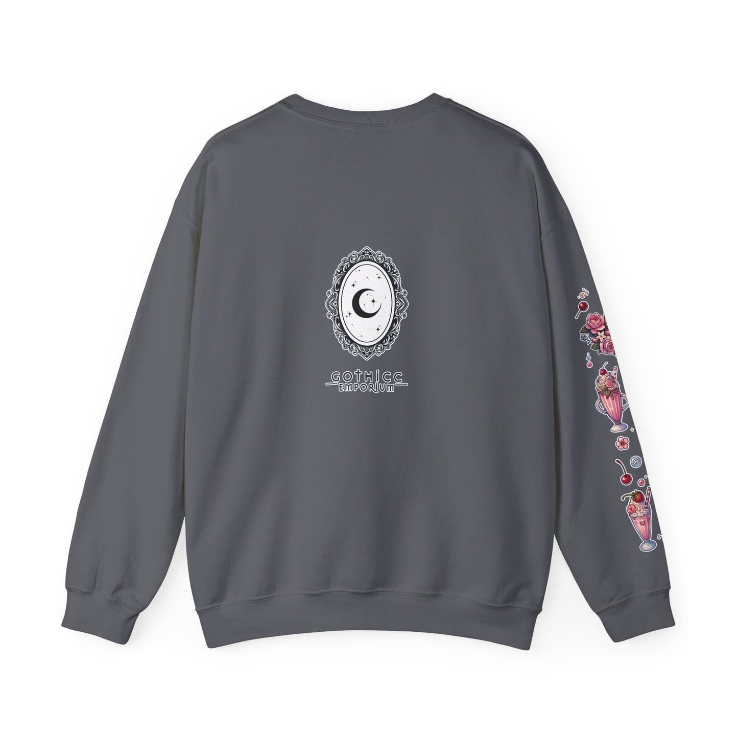 “Milkshake Cow” Unisex Heavy Blend™ Crewneck Sweatshirt — thick-cut comfort with dairy-core drip 🐄🥤🖤✨