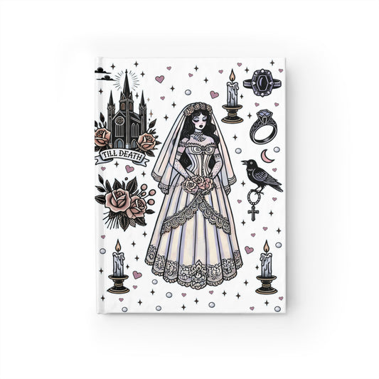 "Bride" Journal in White- Blank