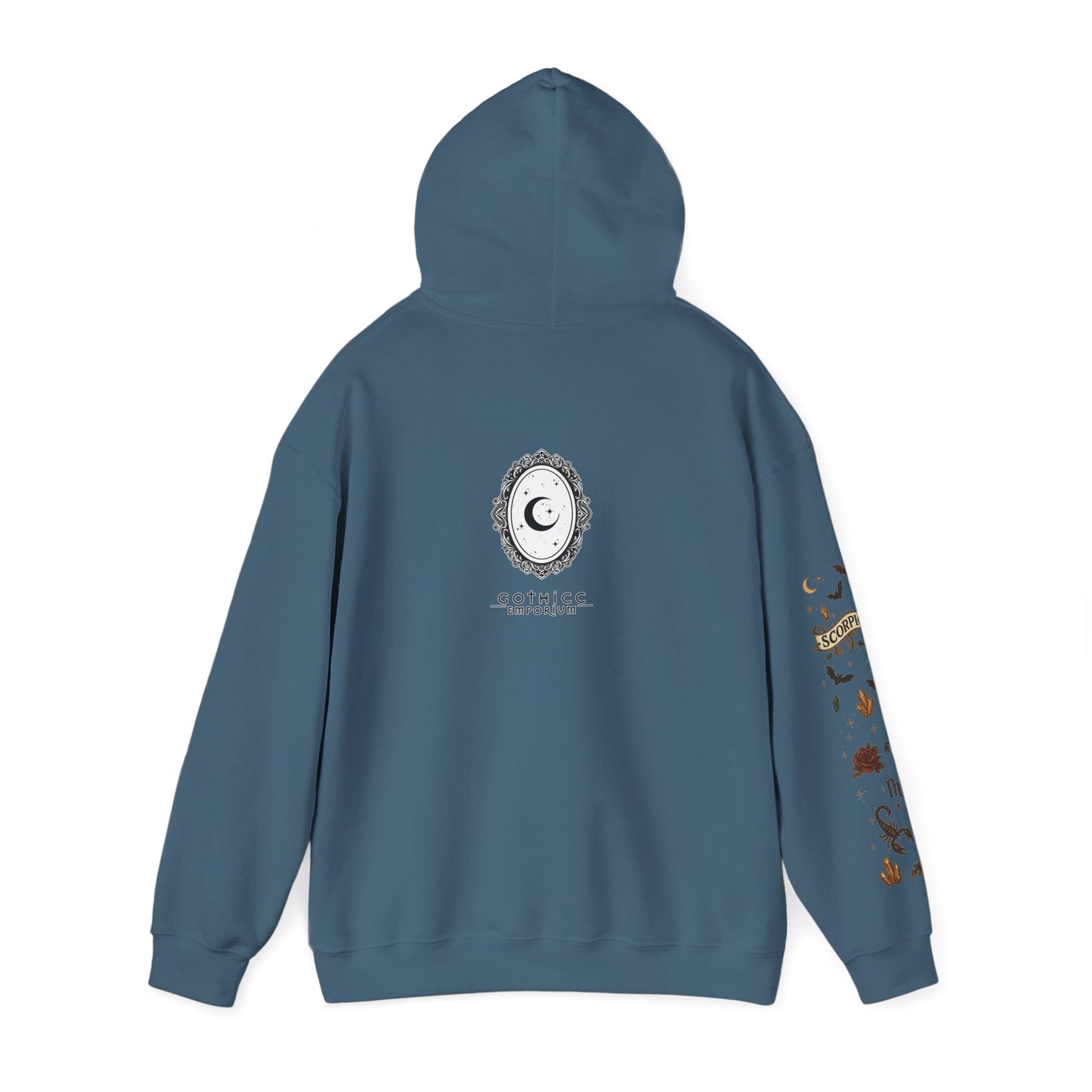 “Scorpio” Unisex Heavy Blend™ Hooded Sweatshirt — magnetic, mysterious, and deadly chic ♏🖤🦂