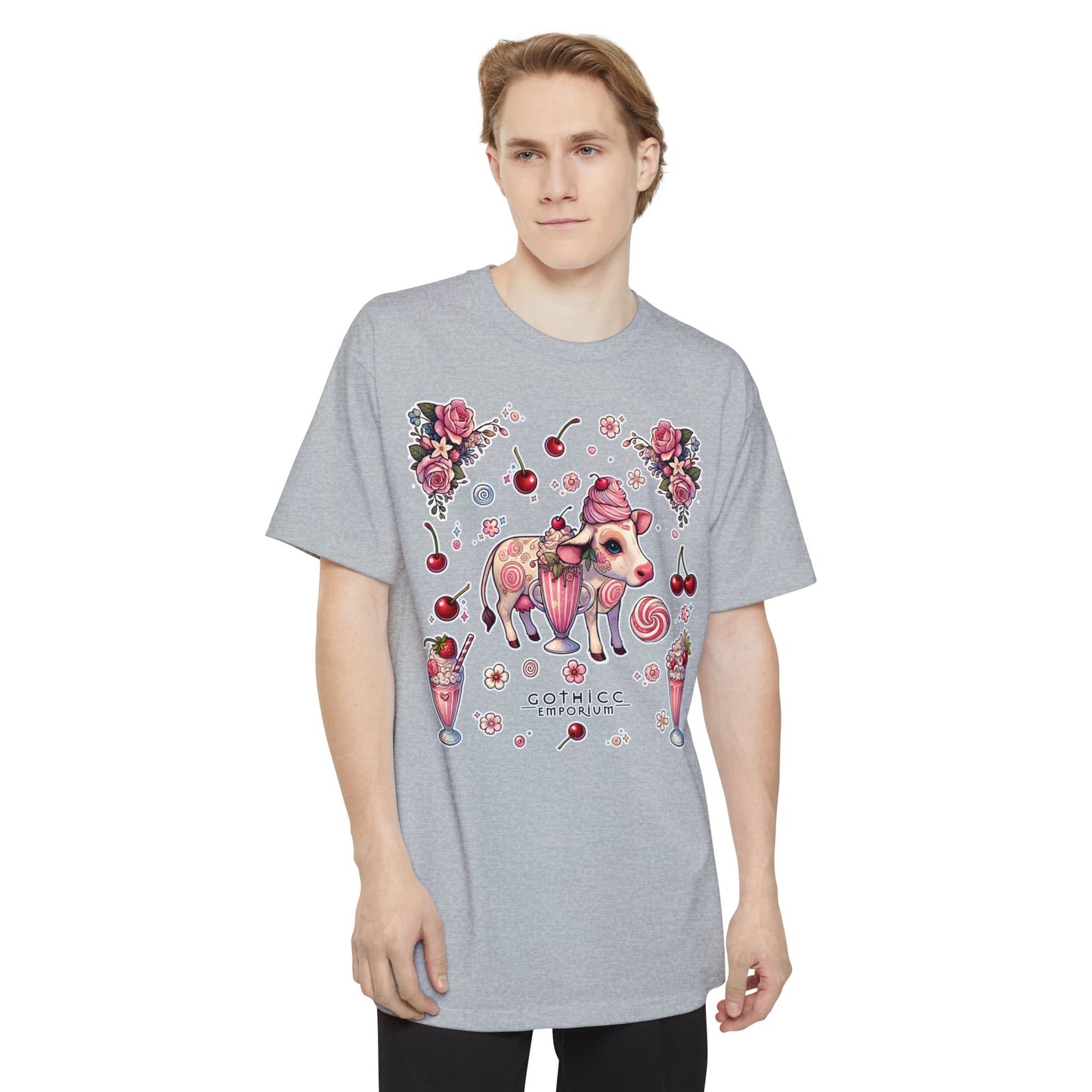 "Milkshake Cow" Unisex Tall Beefy-T® T-Shirt