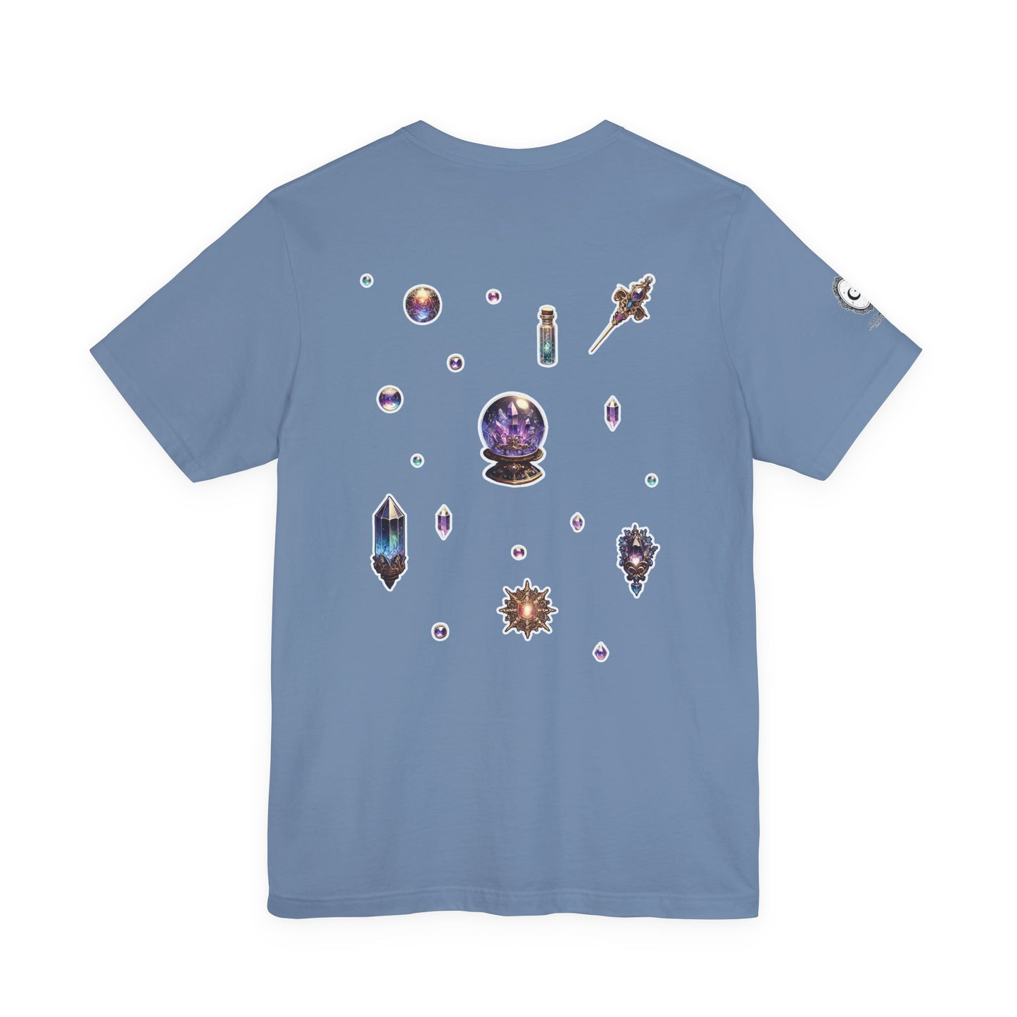 “Crystal Gem” Unisex Jersey Short Sleeve Tee — smooth, sharp, and charged with cosmic energy 💎🌌🖤