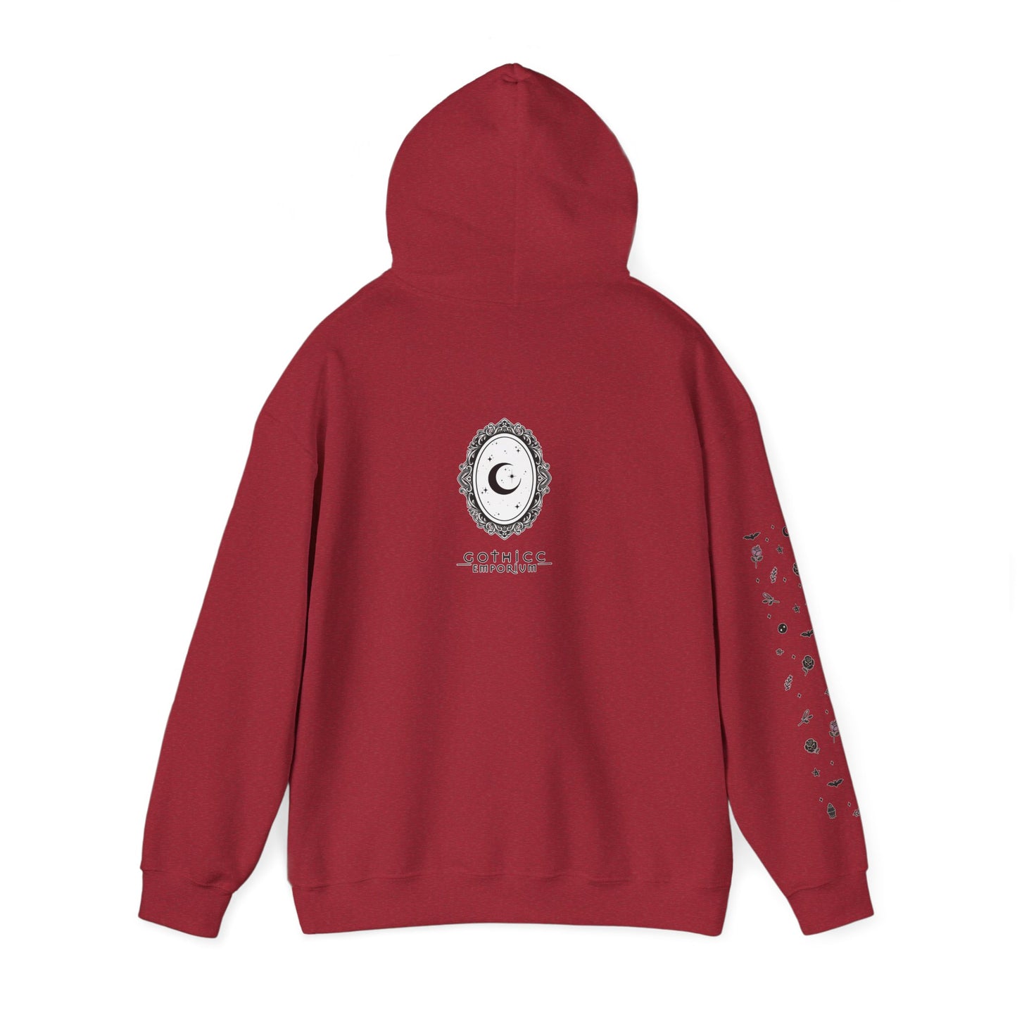 🔮“Thicc Witchyy” Unisex Heavy Blend™ Hooded Sweatshirt — curvy, cursed, and casting chaos 🖤🕯️🌙✨