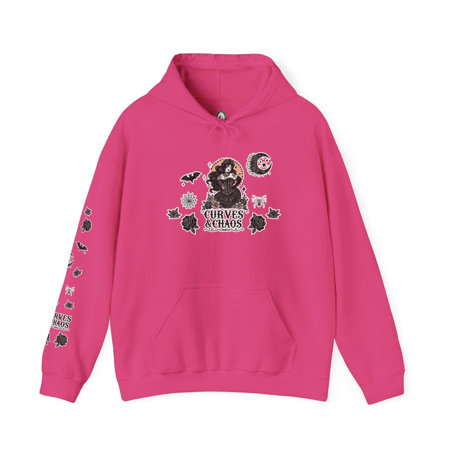 "Curves&Chaos" Unisex Heavy Blend™ Hooded Sweatshirt