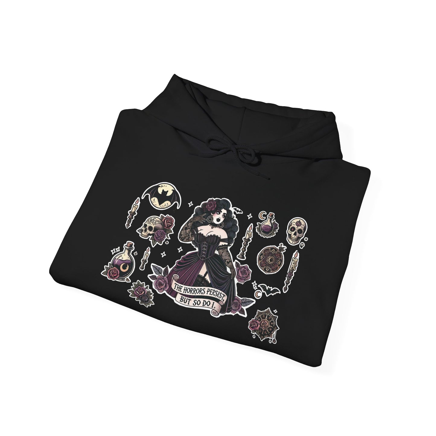 "The Horrors Persist" Unisex Heavy Blend™ Hooded Sweatshirt