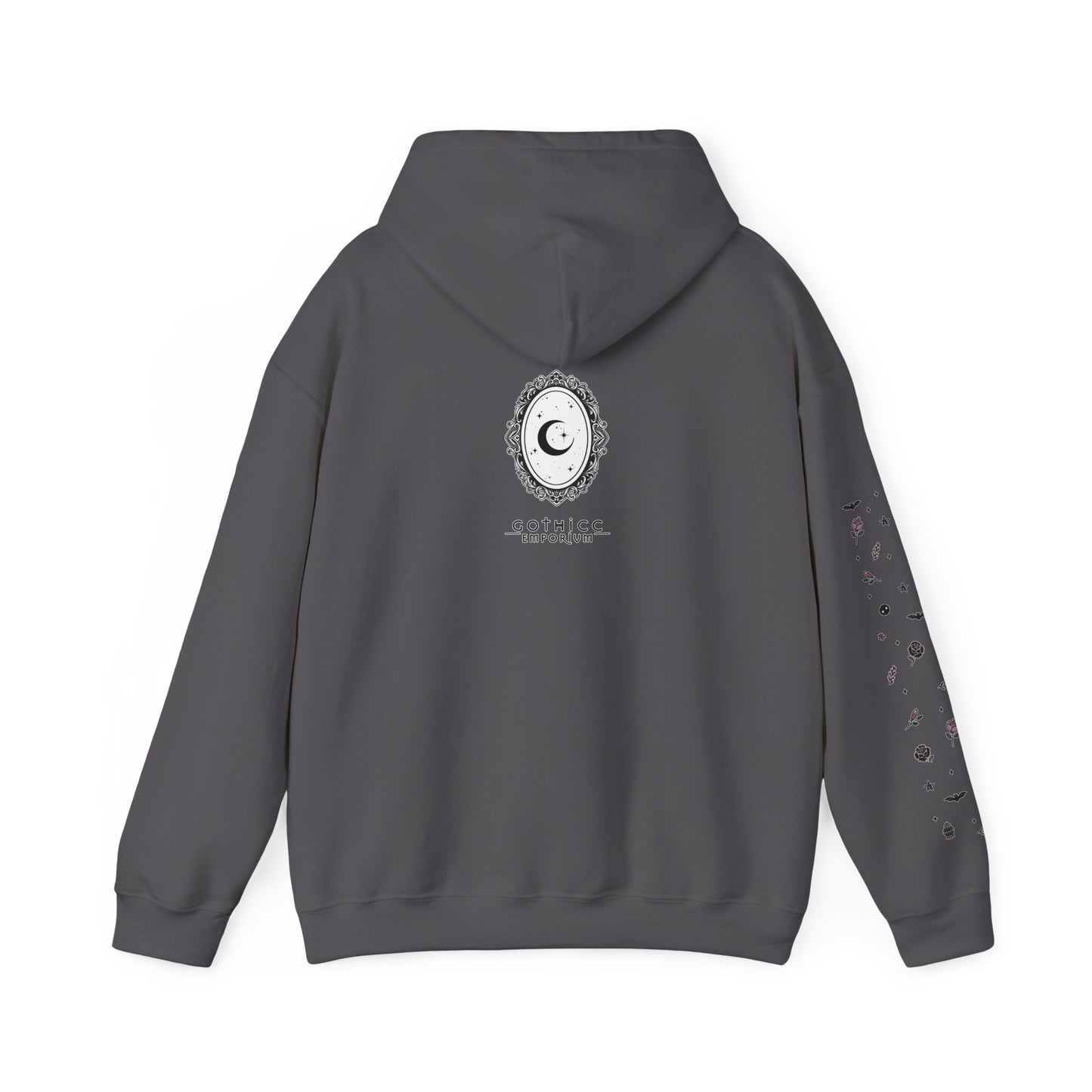 🔮“Thicc Witchyy” Unisex Heavy Blend™ Hooded Sweatshirt — curvy, cursed, and casting chaos 🖤🕯️🌙✨