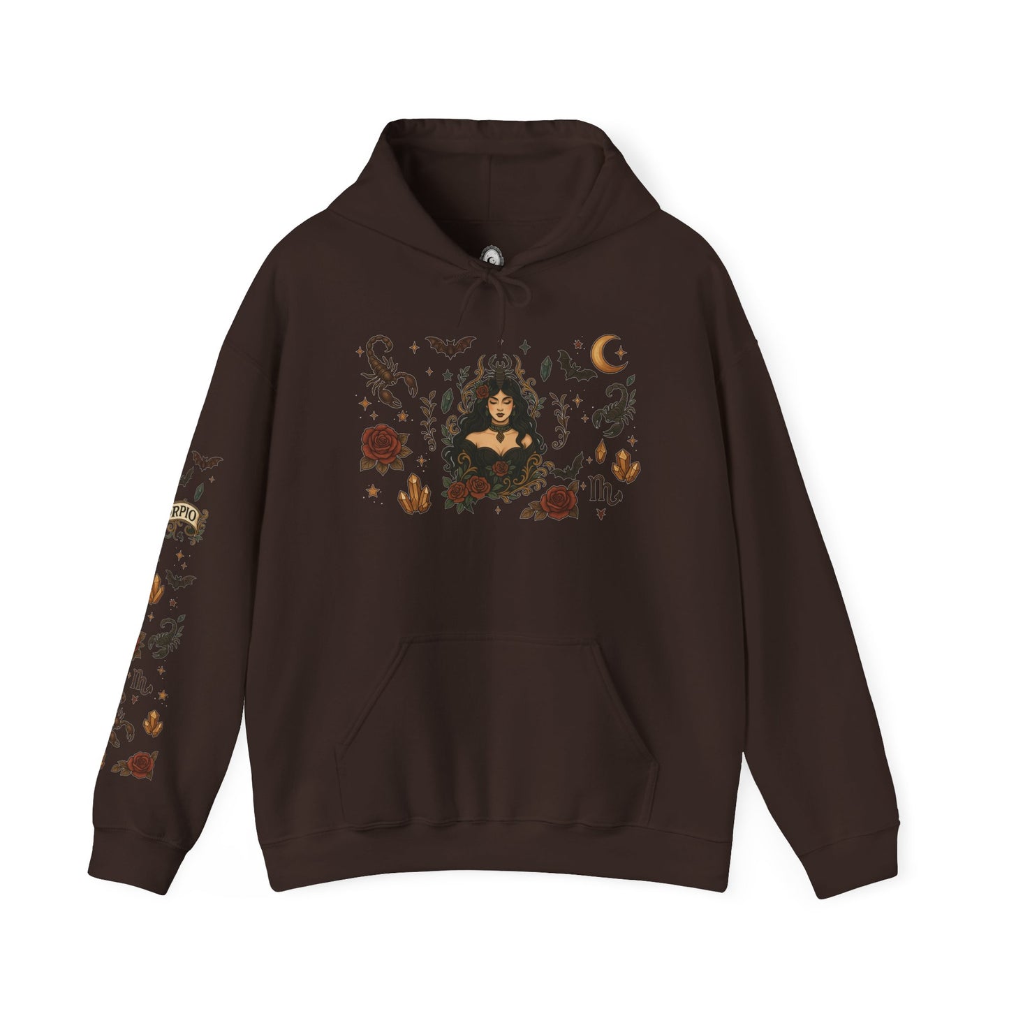“Scorpio” Unisex Heavy Blend™ Hooded Sweatshirt — magnetic, mysterious, and deadly chic ♏🖤🦂