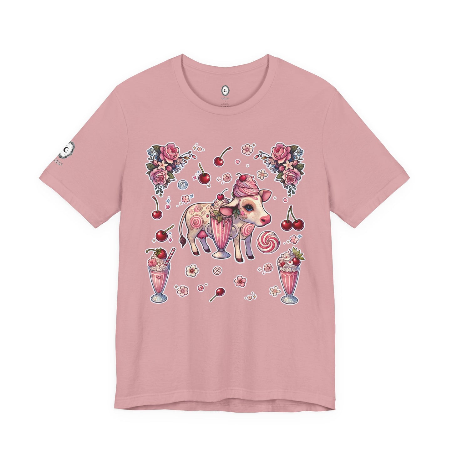 “Milkshake Cow” Unisex Jersey Short Sleeve Tee — soft, sassy, and sweet enough to spill 🐄🥤💅🖤