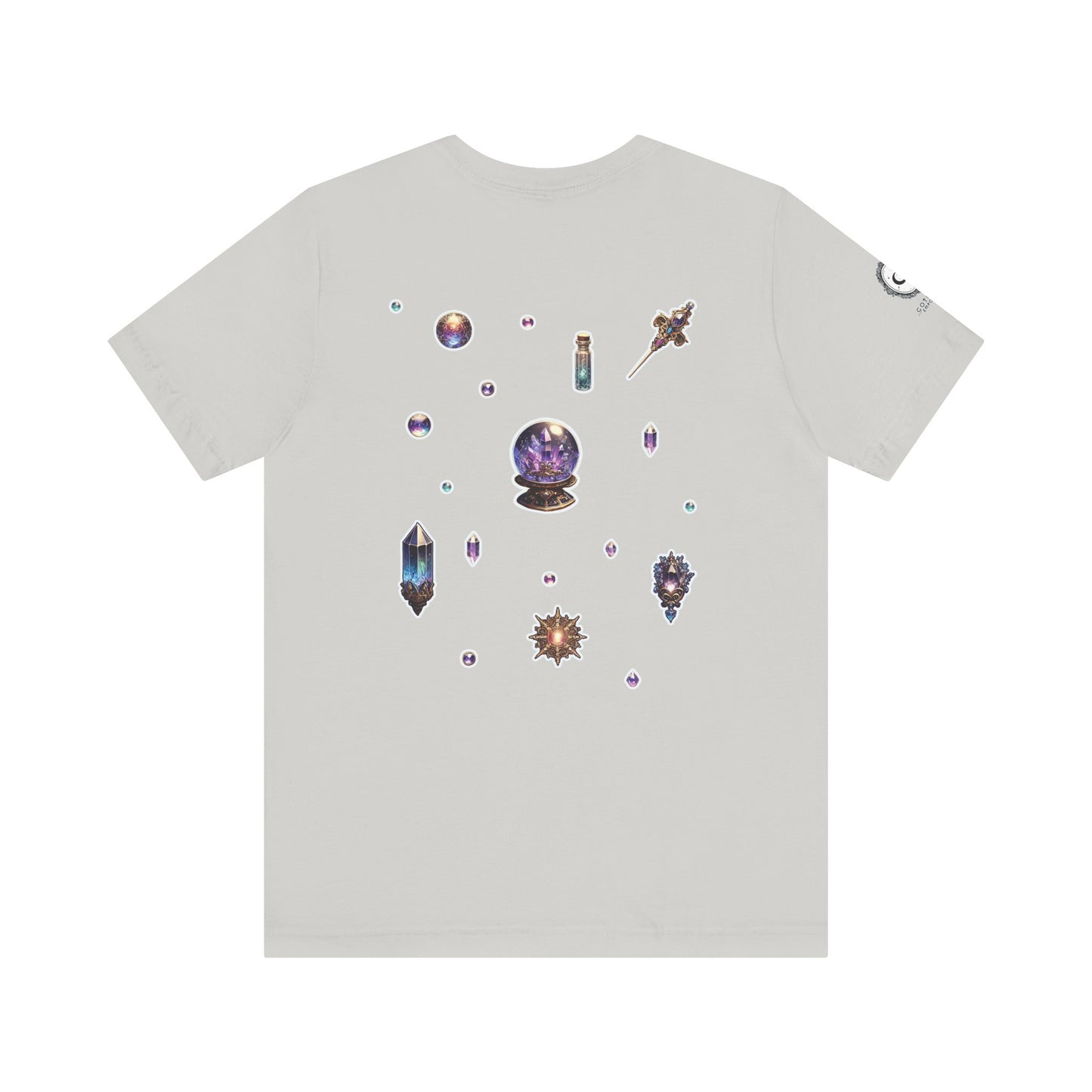 “Crystal Gem” Unisex Jersey Short Sleeve Tee — smooth, sharp, and charged with cosmic energy 💎🌌🖤
