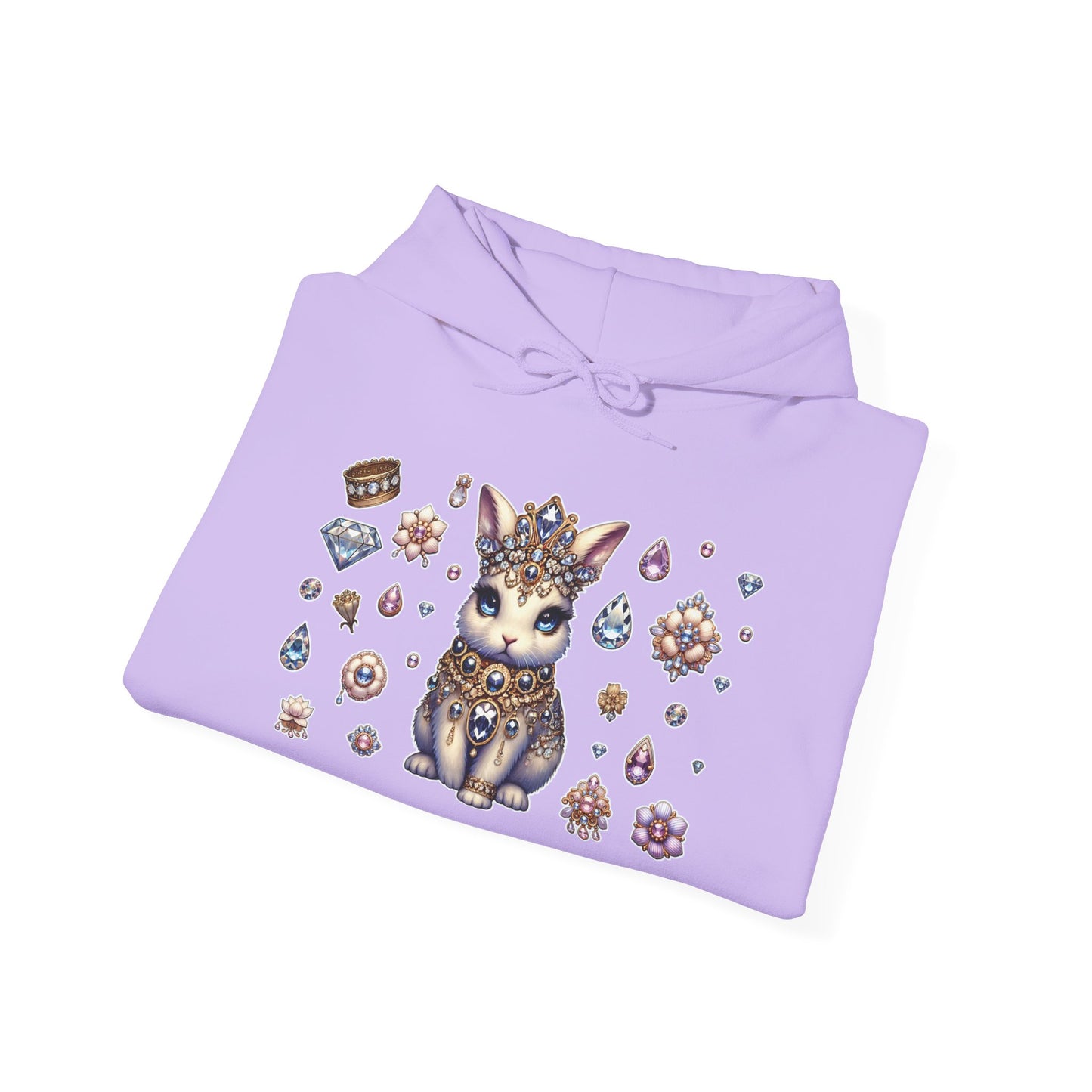 "Jeweled Bunny" Unisex Heavy Blend™ Hooded Sweatshirt