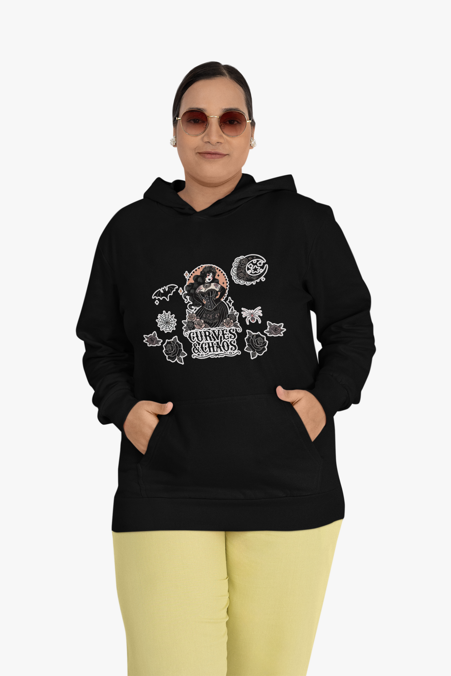 "Curves&Chaos" Unisex Heavy Blend™ Hooded Sweatshirt