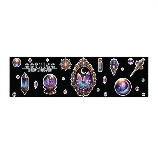 "Crystal Gem" Bumper Sticker in Black