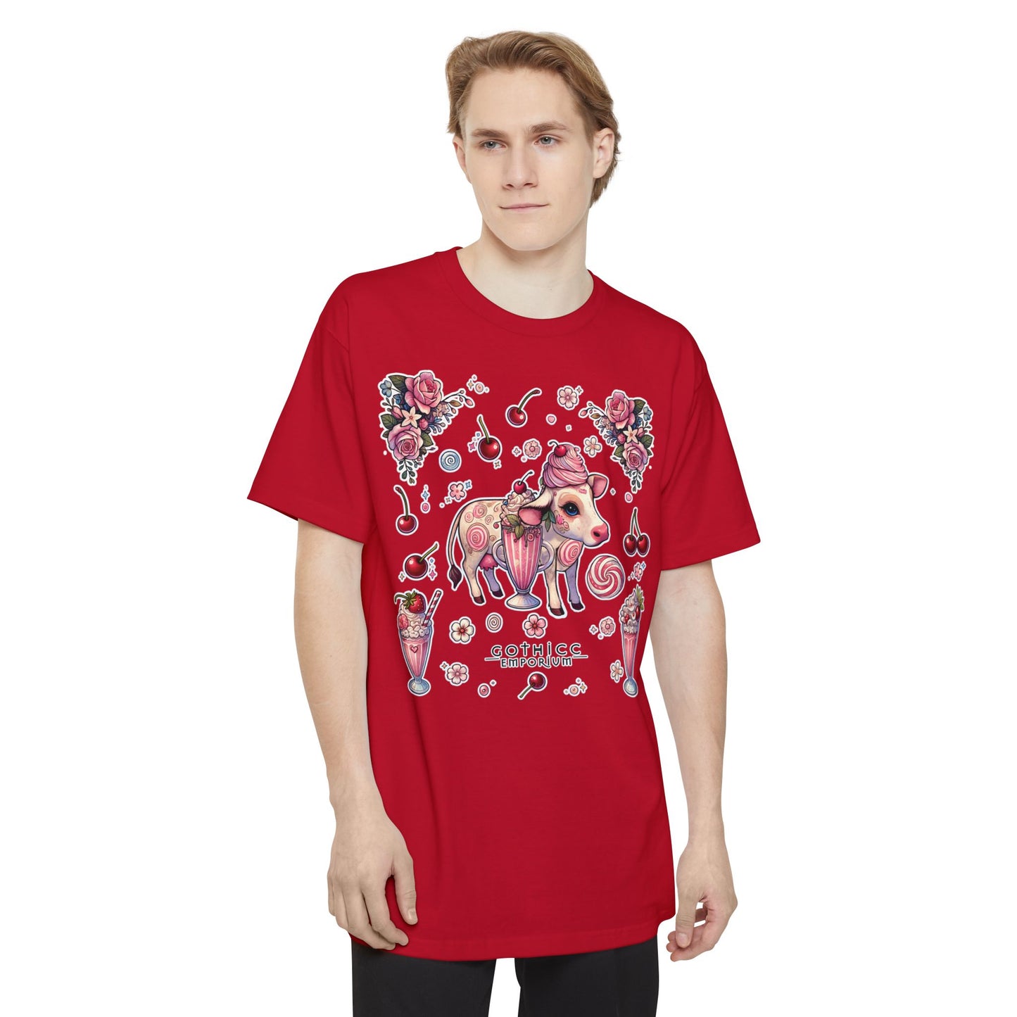 "Milkshake Cow" Unisex Tall Beefy-T® T-Shirt