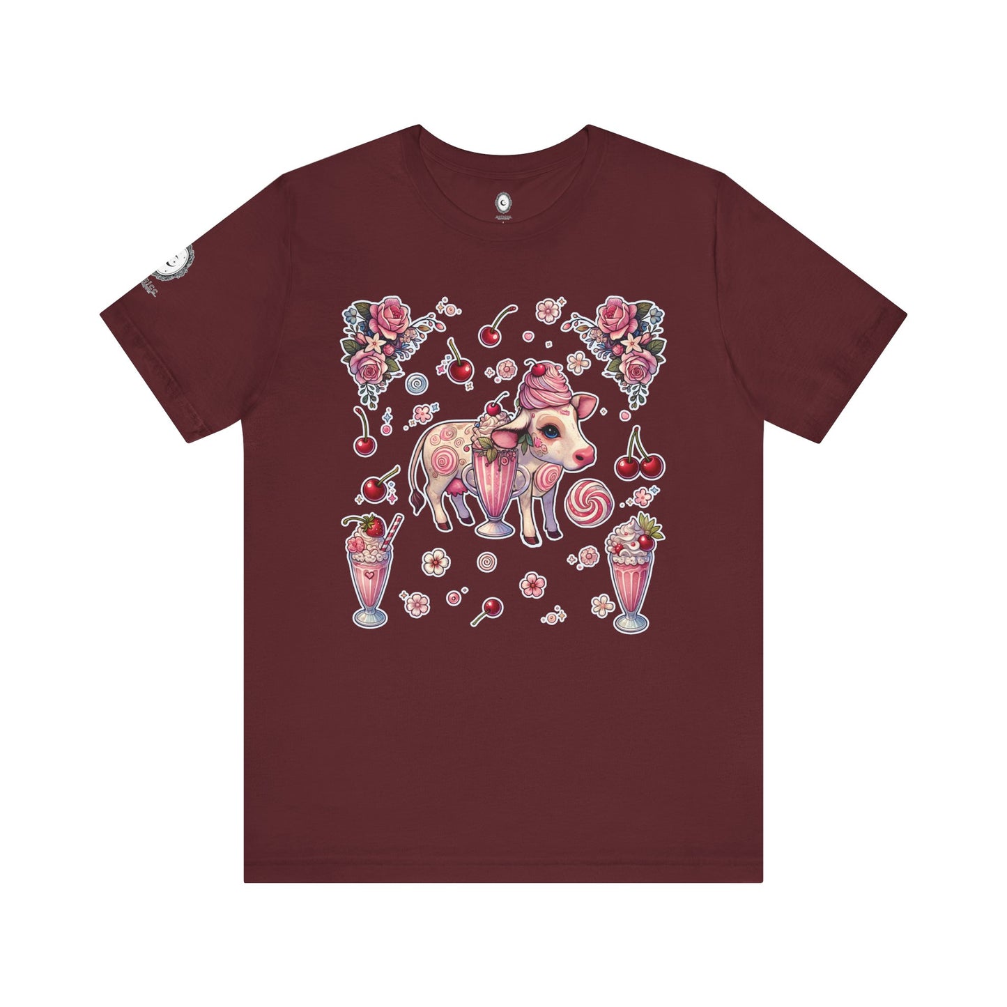 “Milkshake Cow” Unisex Jersey Short Sleeve Tee — soft, sassy, and sweet enough to spill 🐄🥤💅🖤