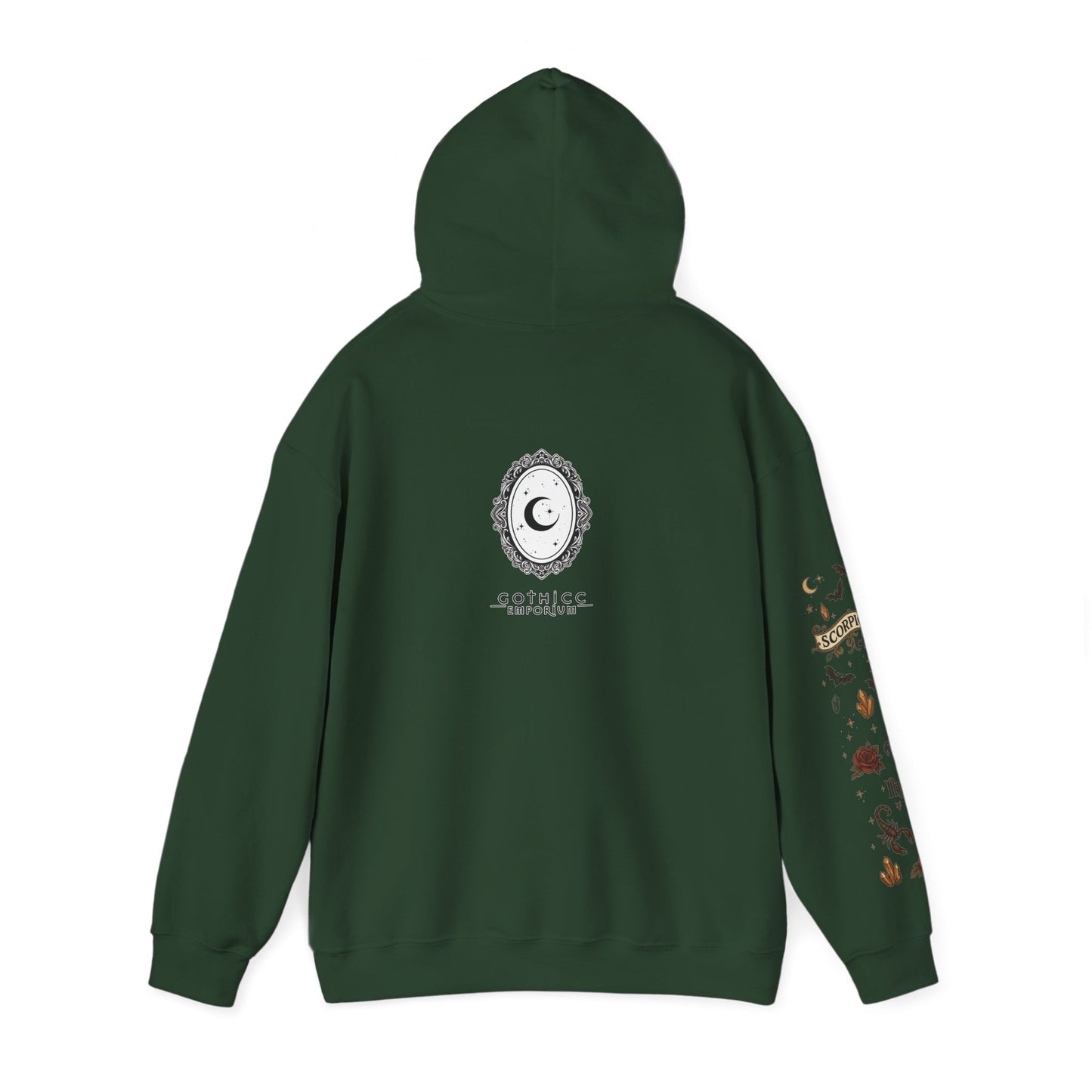 “Scorpio” Unisex Heavy Blend™ Hooded Sweatshirt — magnetic, mysterious, and deadly chic ♏🖤🦂