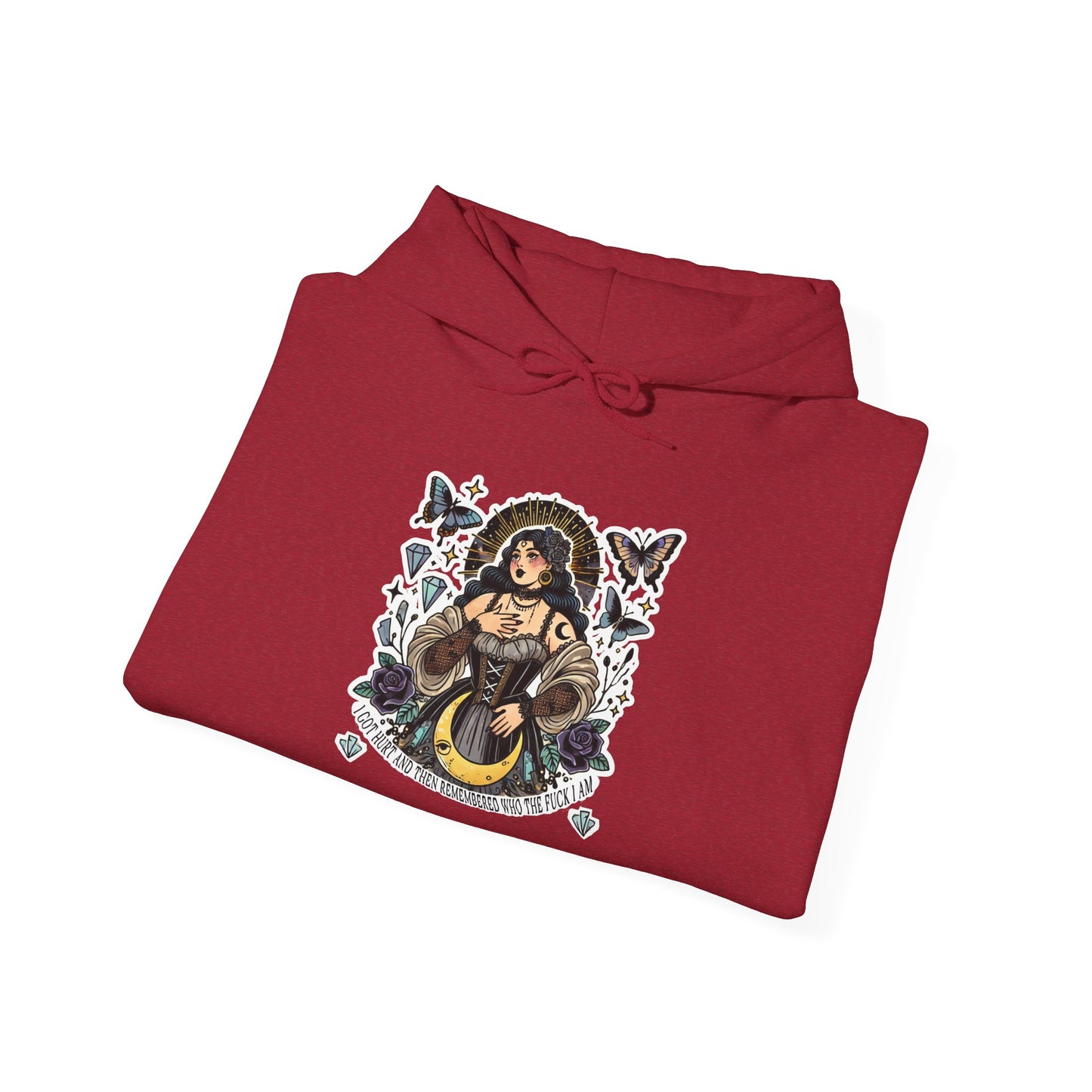 "I Remembered Who TF I Am" Unisex Heavy Blend™ Hooded Sweatshirt