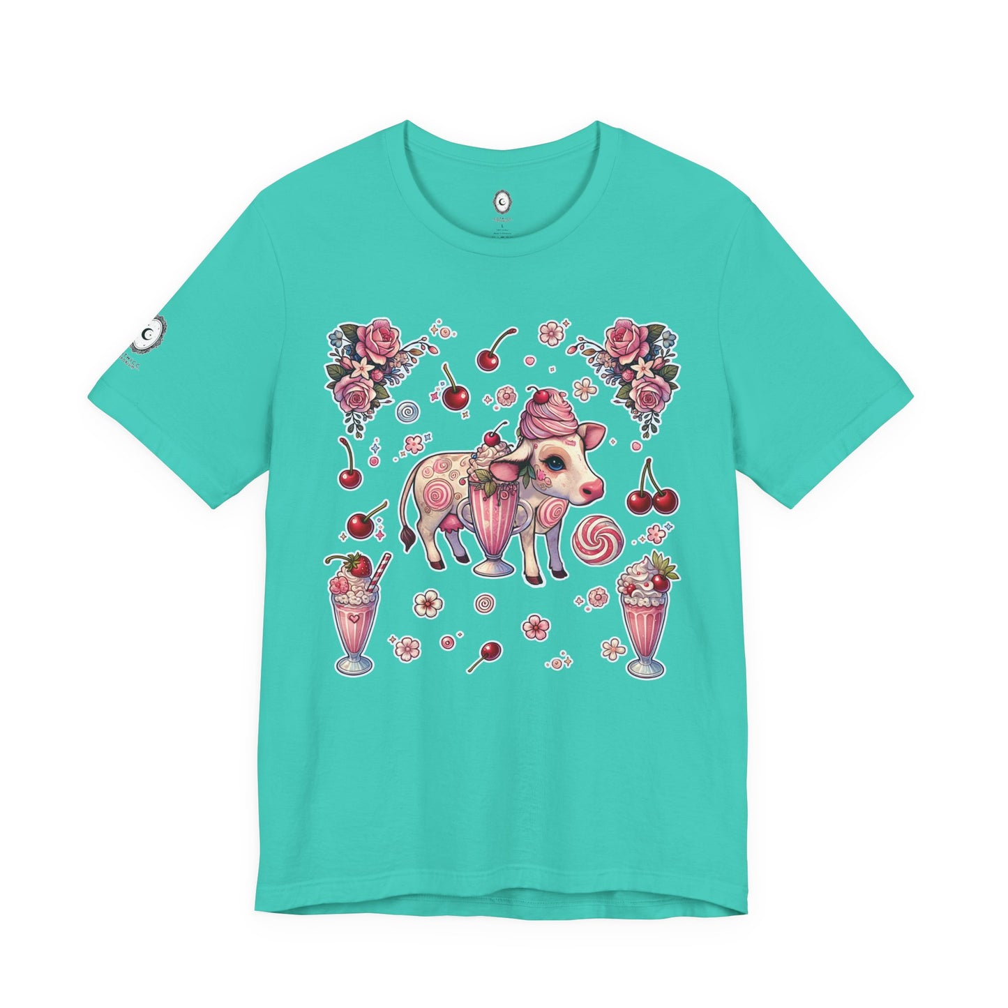 “Milkshake Cow” Unisex Jersey Short Sleeve Tee — soft, sassy, and sweet enough to spill 🐄🥤💅🖤