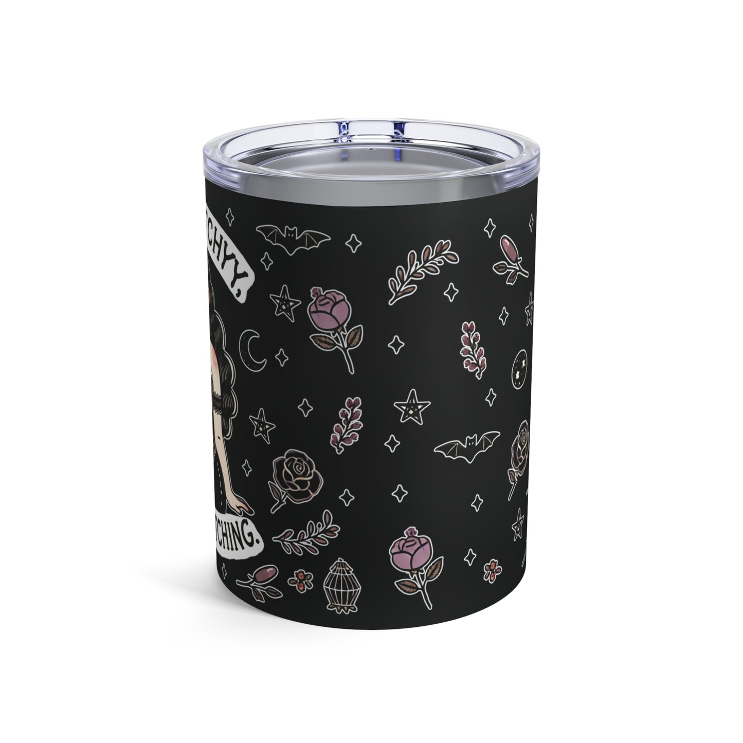 “Thicc Witchyy” Tumbler – 10oz Black— spicy, shadowy, and ready to stir up trouble ✨🖤