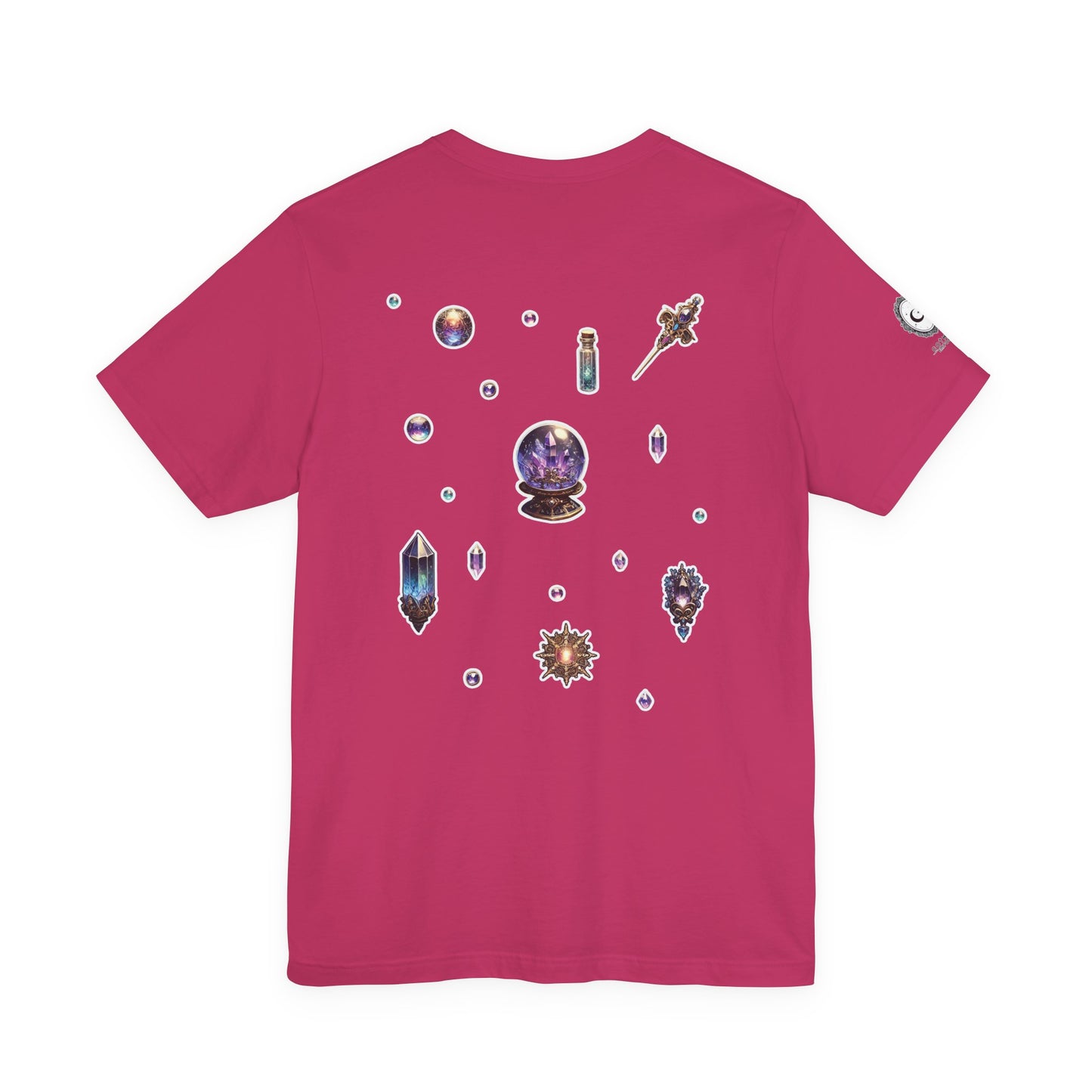 “Crystal Gem” Unisex Jersey Short Sleeve Tee — smooth, sharp, and charged with cosmic energy 💎🌌🖤