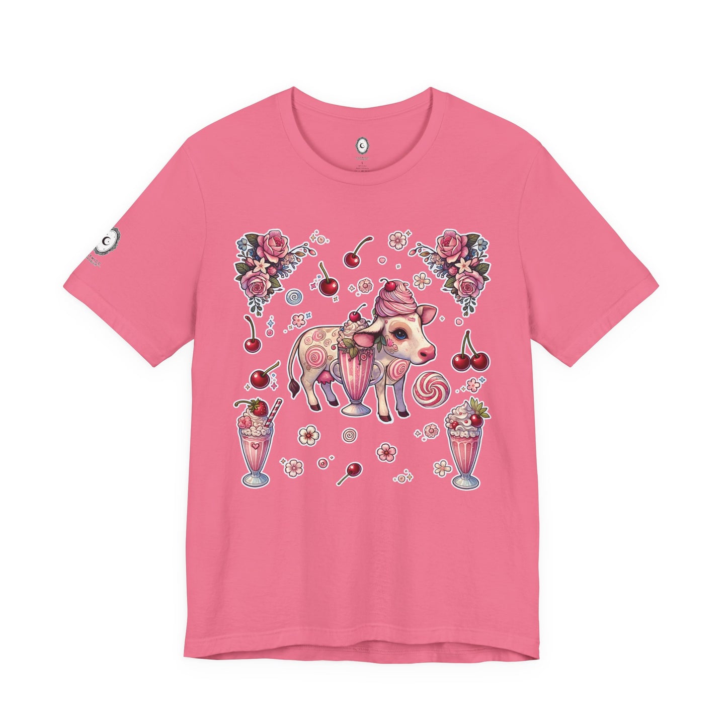 “Milkshake Cow” Unisex Jersey Short Sleeve Tee — soft, sassy, and sweet enough to spill 🐄🥤💅🖤