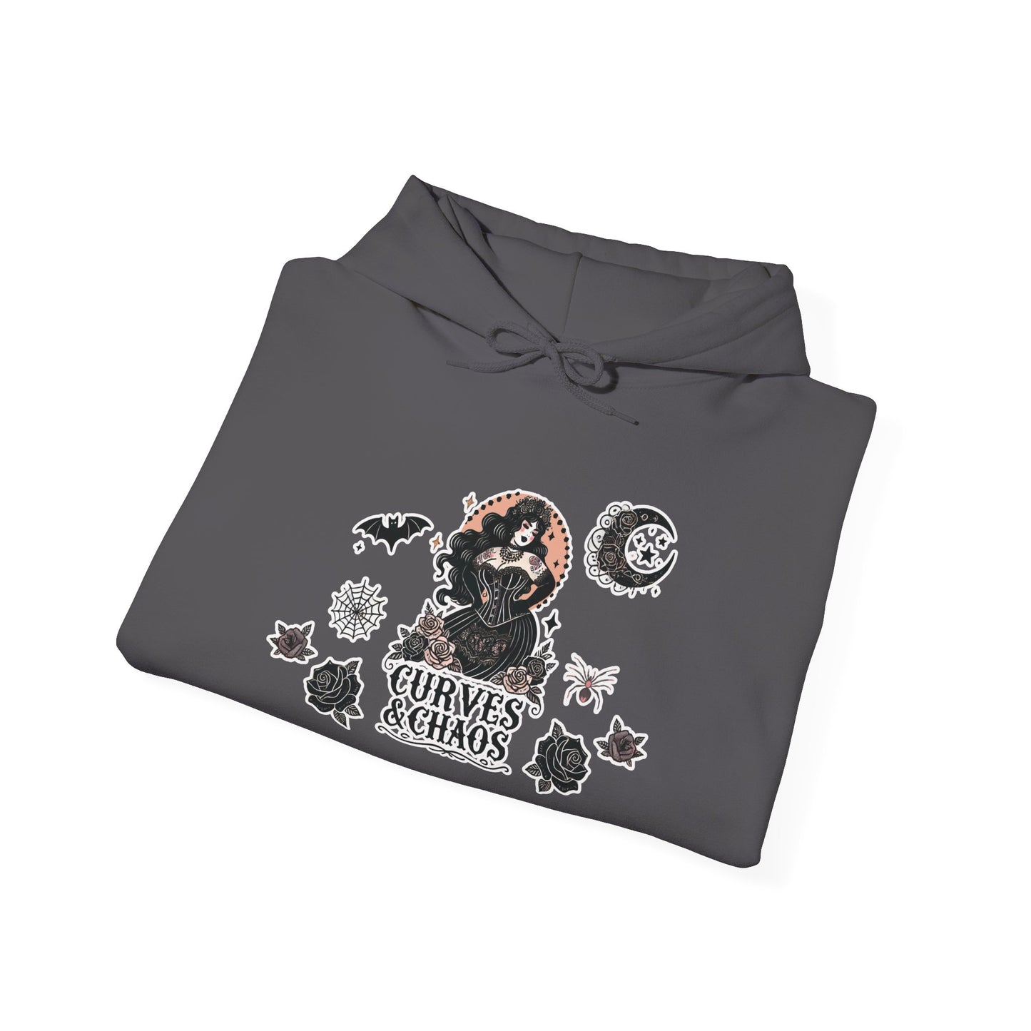 "Curves&Chaos" Unisex Heavy Blend™ Hooded Sweatshirt