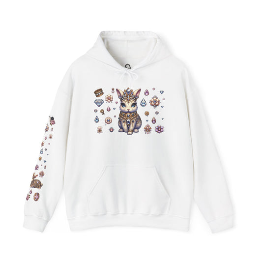 "Jeweled Bunny" Unisex Heavy Blend™ Hooded Sweatshirt