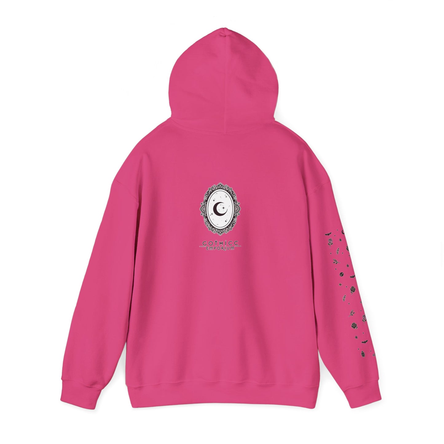 🔮“Thicc Witchyy” Unisex Heavy Blend™ Hooded Sweatshirt — curvy, cursed, and casting chaos 🖤🕯️🌙✨