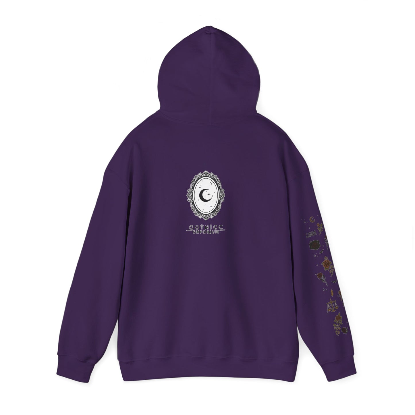 “Libra” Unisex Heavy Blend™ Hooded Sweatshirt — balanced, bold, and serving celestial symmetry♎🖤⚖️✨