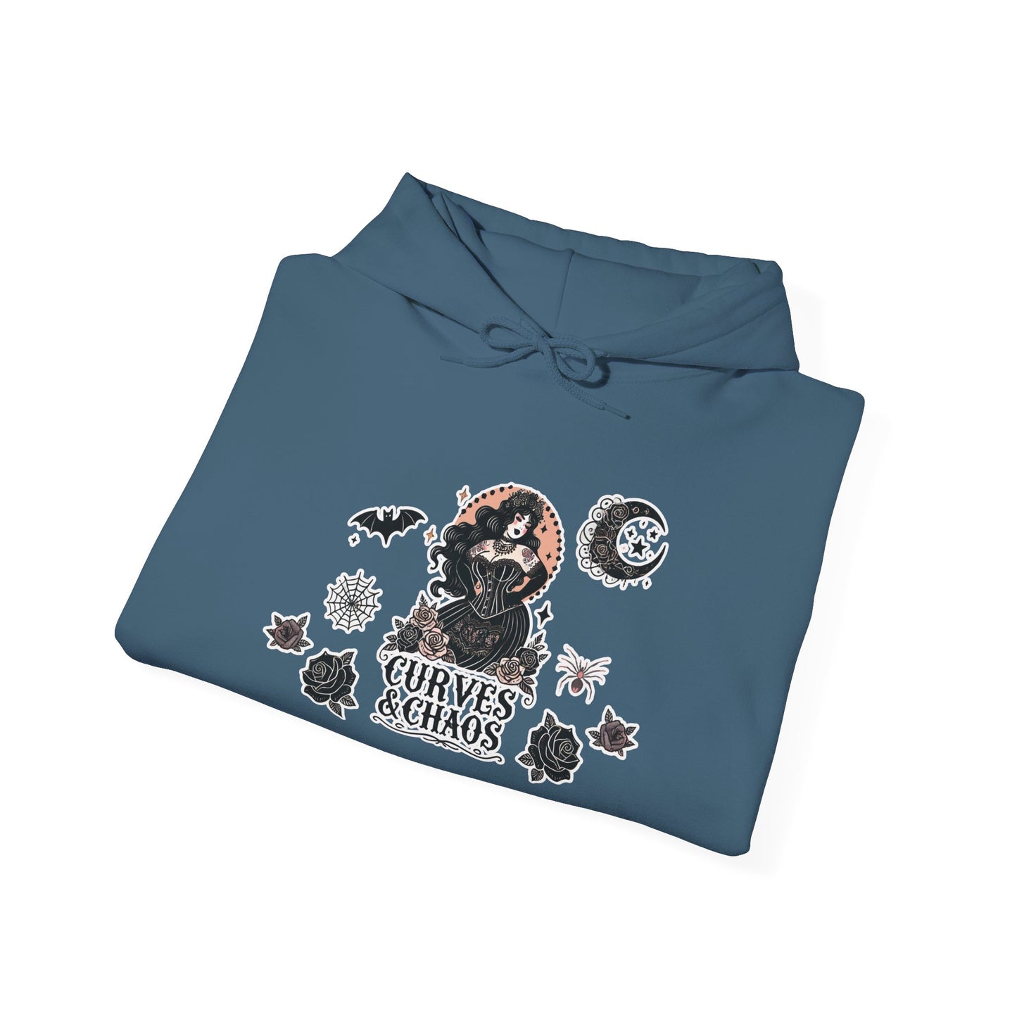 "Curves&Chaos" Unisex Heavy Blend™ Hooded Sweatshirt