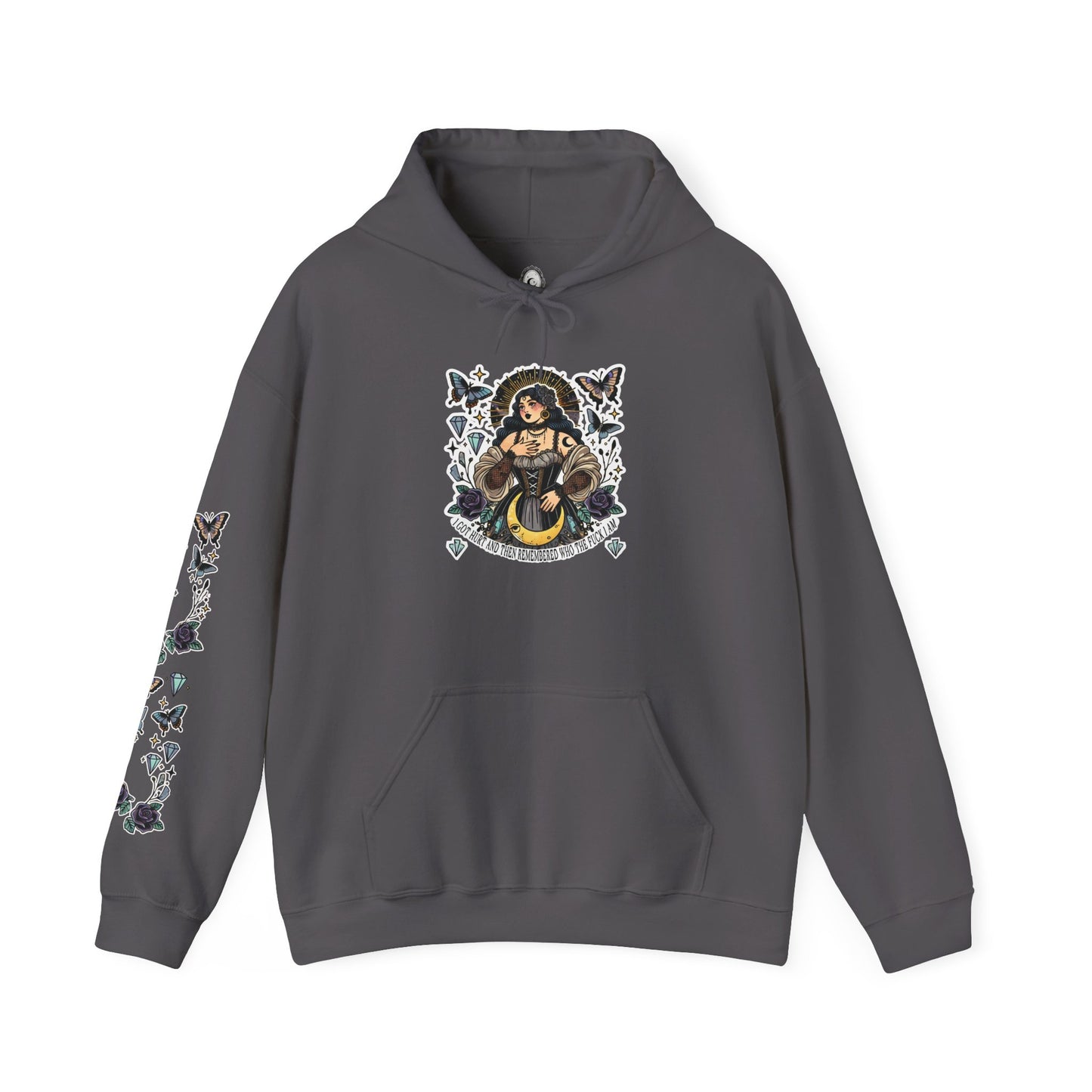 "I Remembered Who TF I Am" Unisex Heavy Blend™ Hooded Sweatshirt