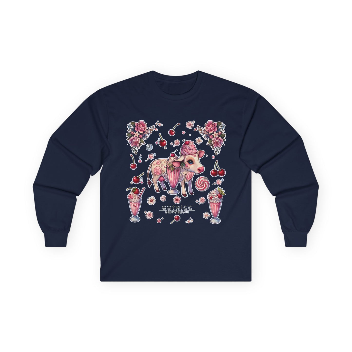 "Milkshake Cow" Unisex Ultra Cotton Long Sleeve Tee