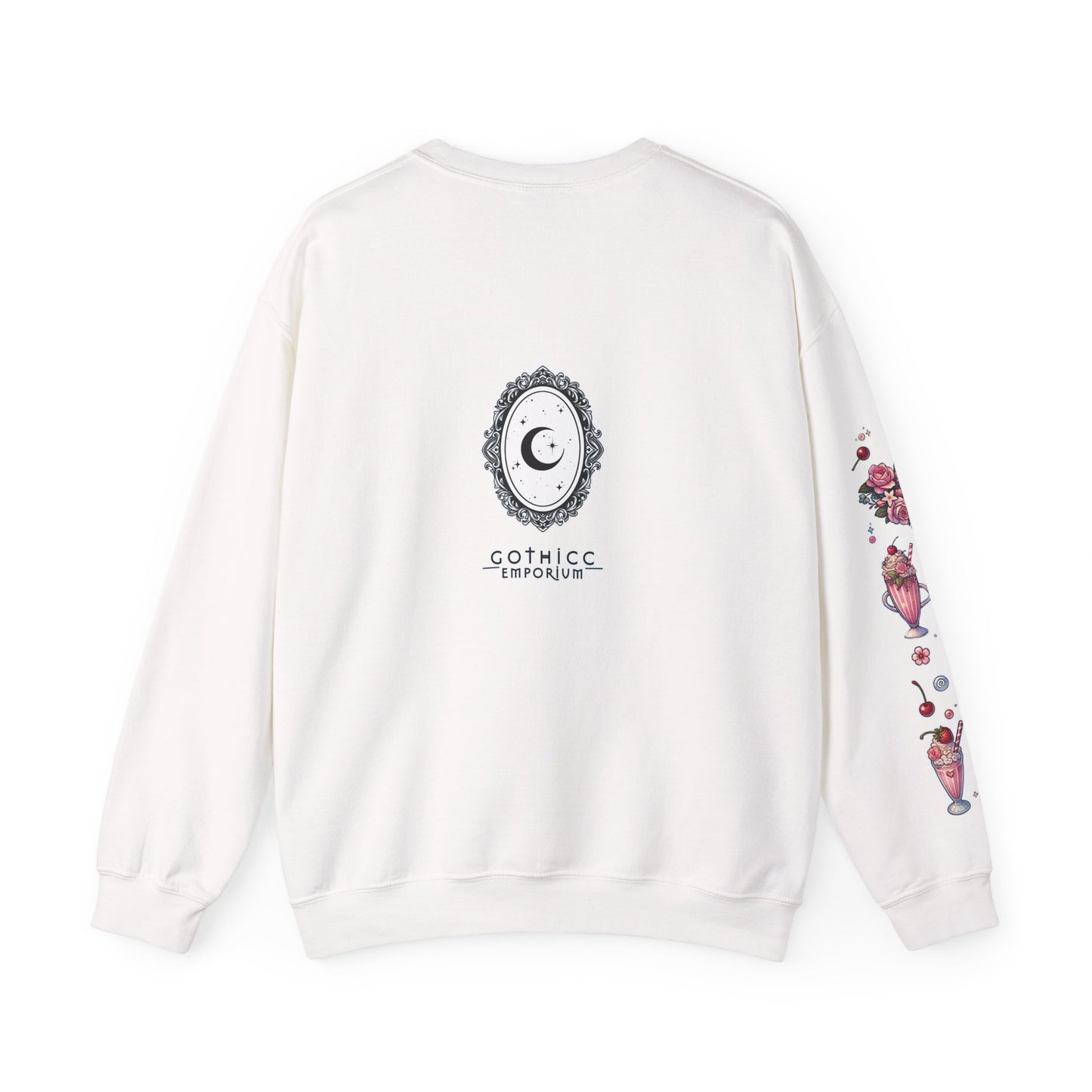 “Milkshake Cow” Unisex Heavy Blend™ Crewneck Sweatshirt — thick-cut comfort with dairy-core drip 🐄🥤🖤✨